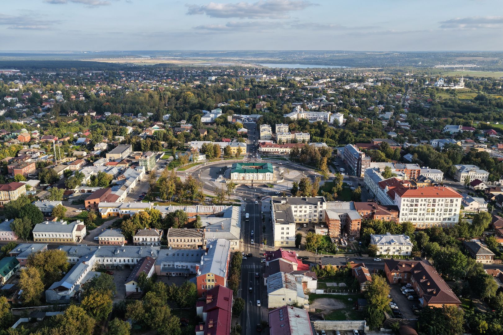 видео с коптера, благоустройство улиц в серпухове,