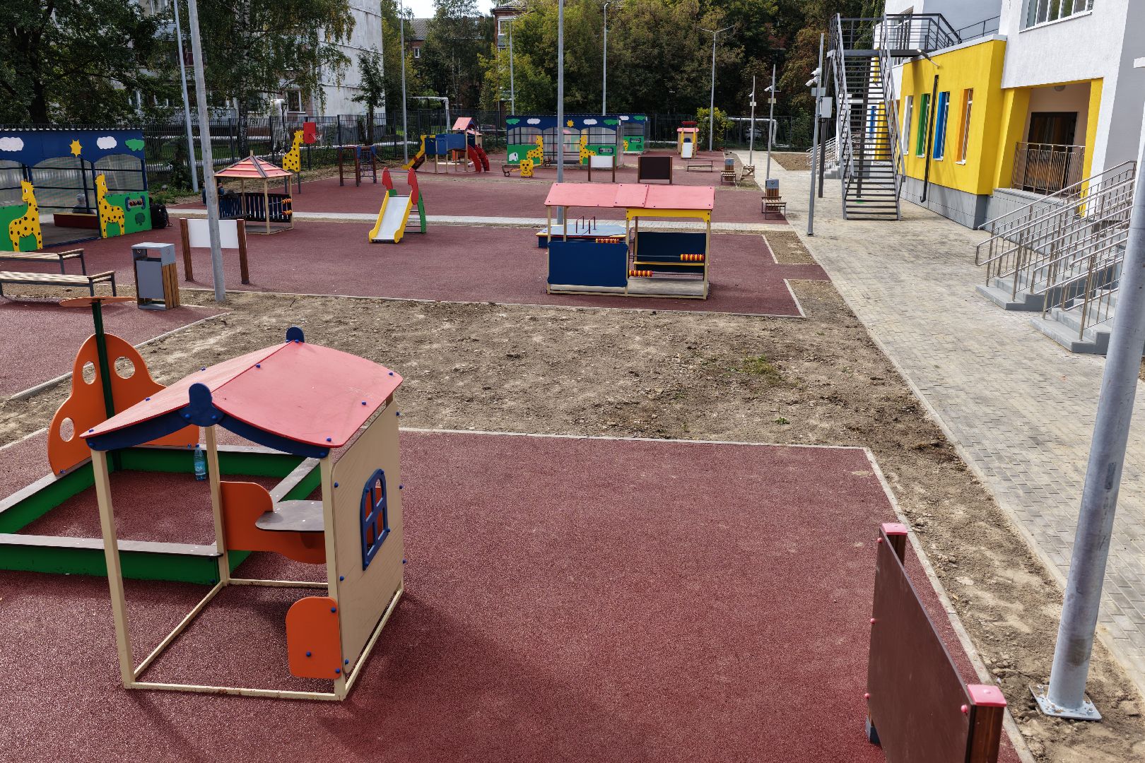 видео с коптера, детский сад в серпухове,