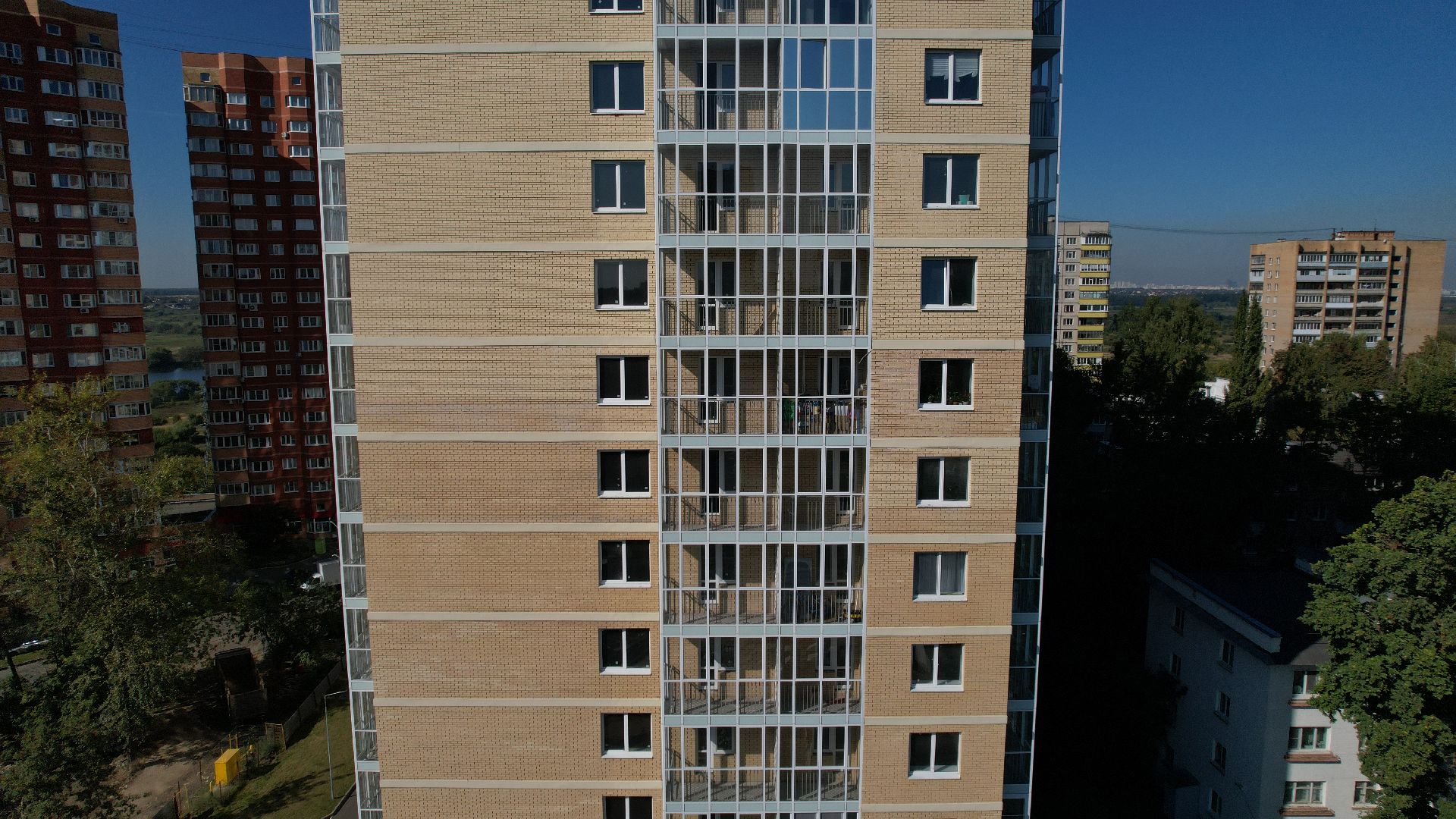 видео с коптера, новостройка в лыткарине,