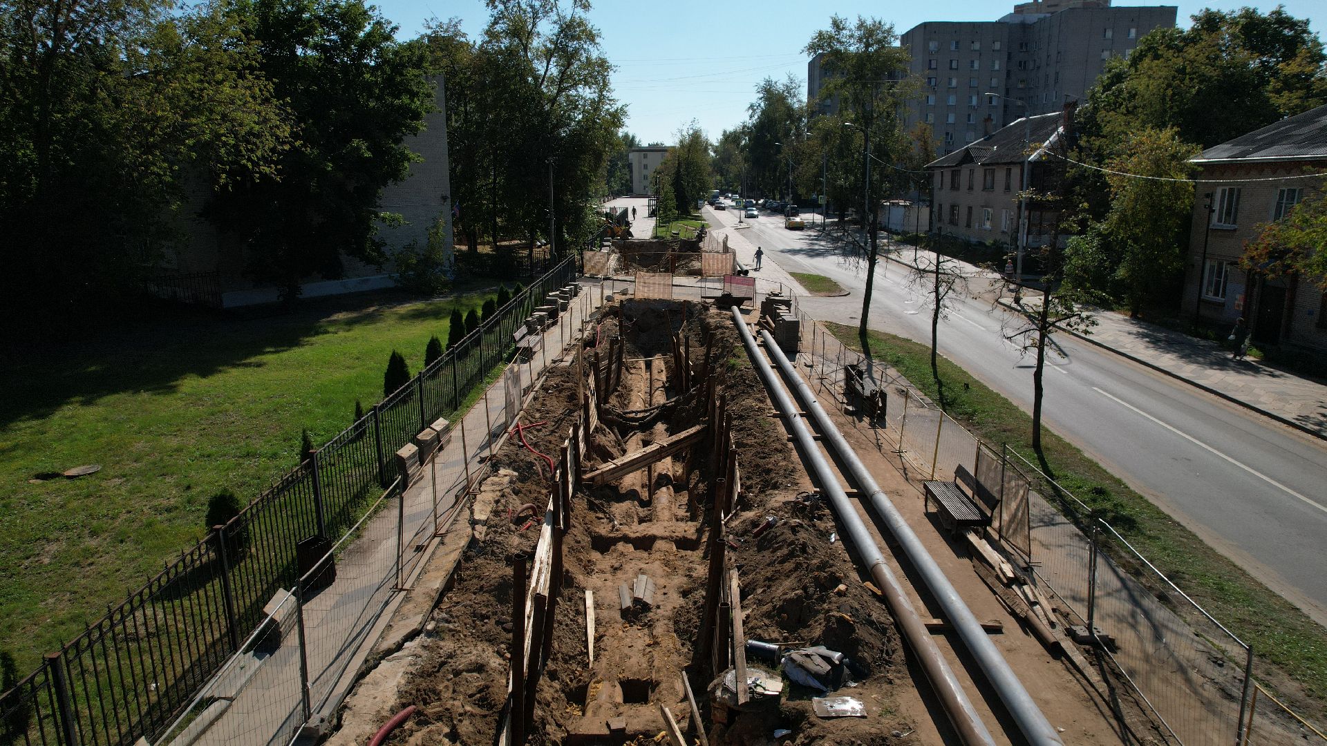 видео с коптера, жкх в лыткарине,