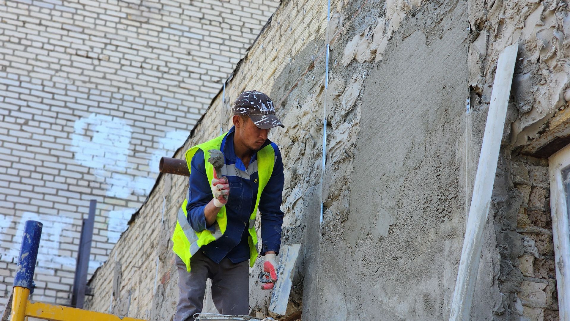 Руза, Дорохово, Библиотека , Ремонт фасада ,