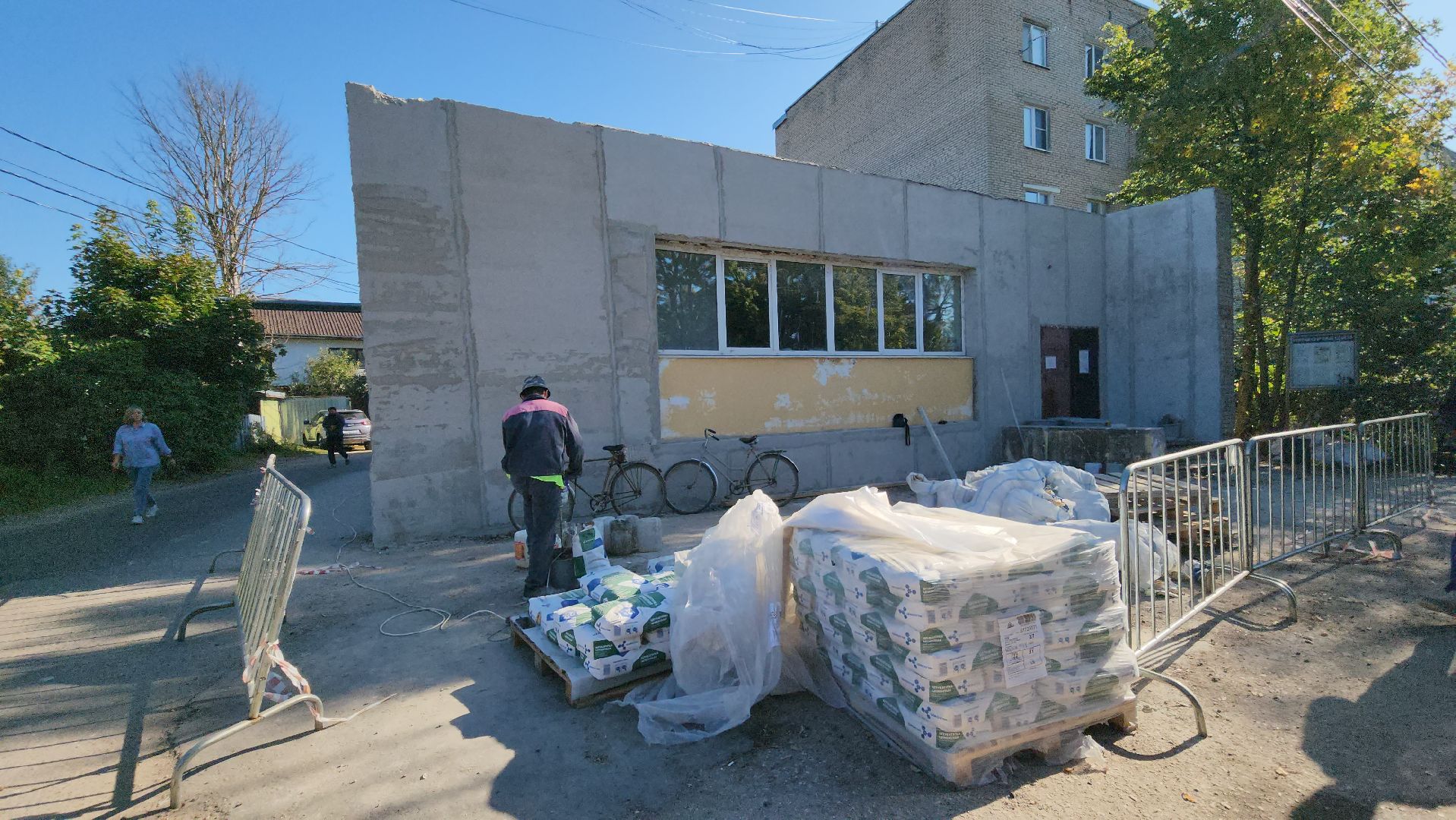 Руза, Дорохово, Библиотека , Ремонт фасада ,