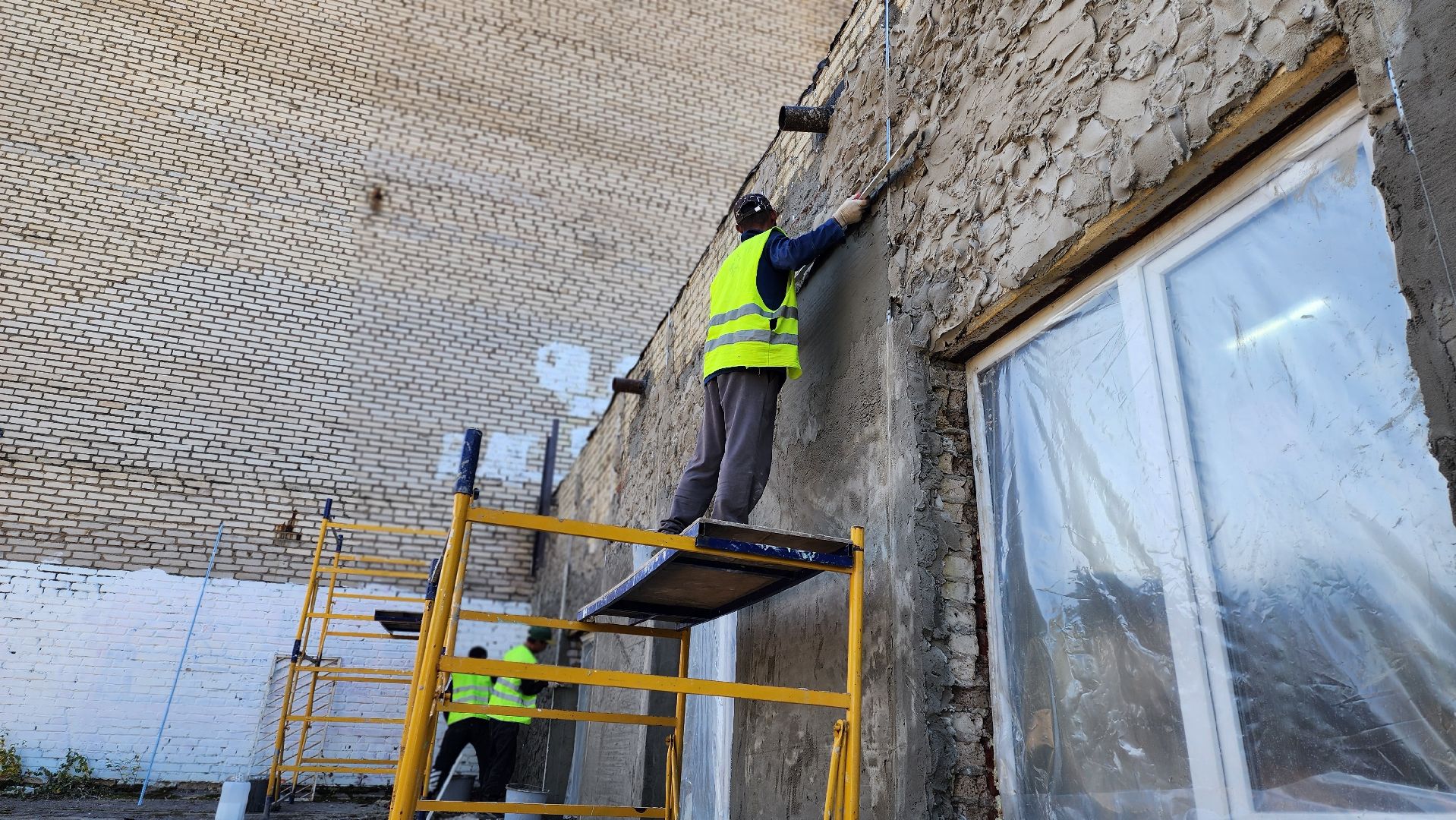 Руза, Дорохово, Библиотека , Ремонт фасада ,