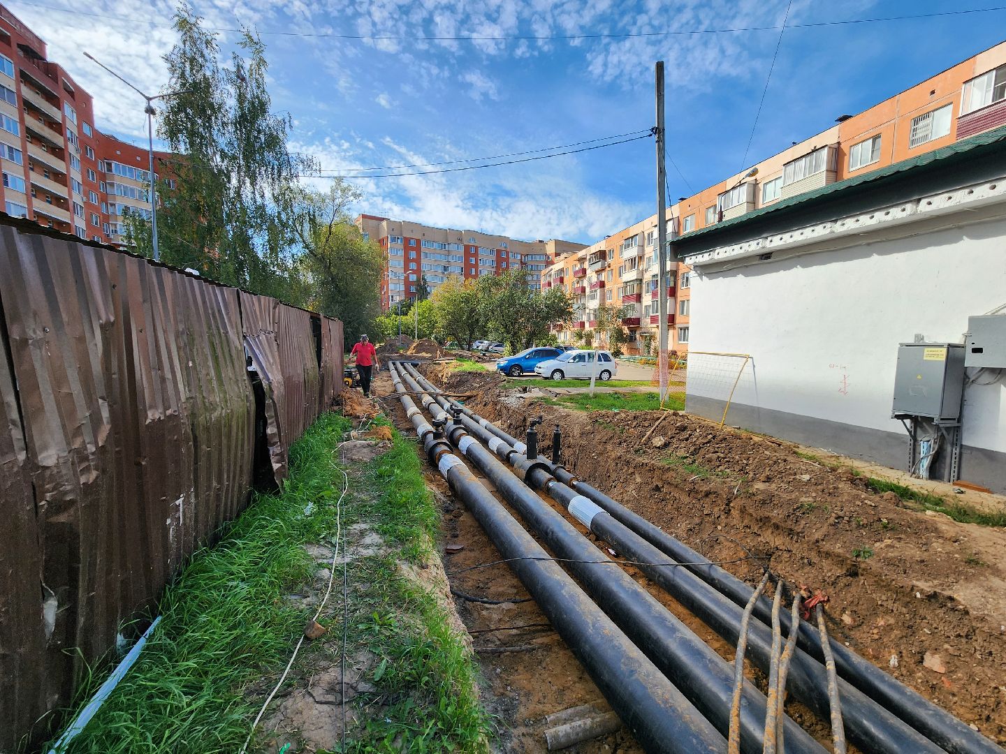 чехов, вишневый бульвар, улица чехова, капремонт теплотрассы, капитальный ремонт теплосетей, система отопления, модернизация, реконструкция, обновление, замена труб, подготовка к отопительному сезону, врезка в систему отопления, горячее водоснабжение, гвс,теплоснабжение, госпрограмма московской области, развитие инженерной инфраструктуры,