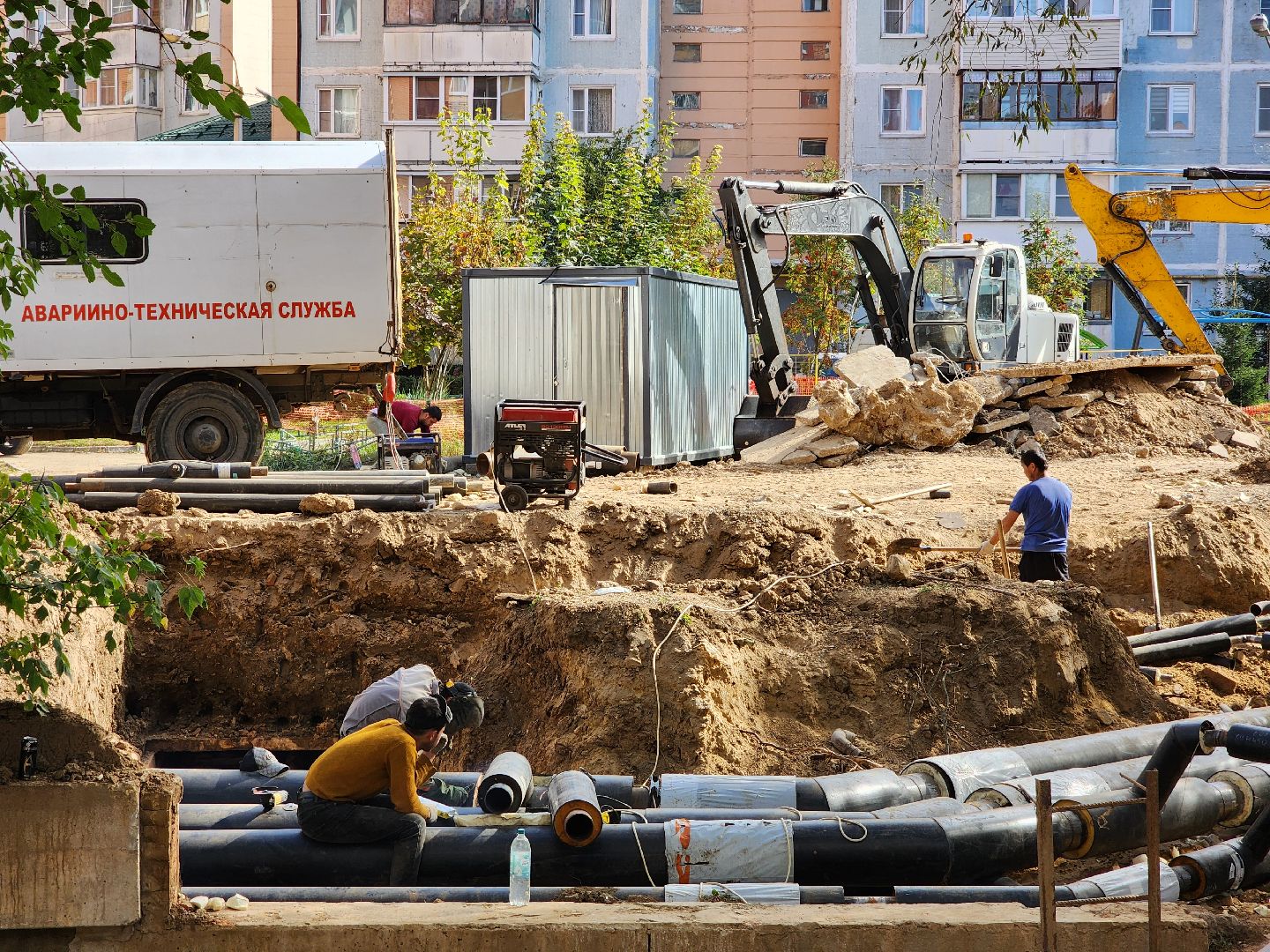чехов, вишневый бульвар, улица чехова, капремонт теплотрассы, капитальный ремонт теплосетей, система отопления, модернизация, реконструкция, обновление, замена труб, подготовка к отопительному сезону, врезка в систему отопления, горячее водоснабжение, гвс,теплоснабжение, госпрограмма московской области, развитие инженерной инфраструктуры,