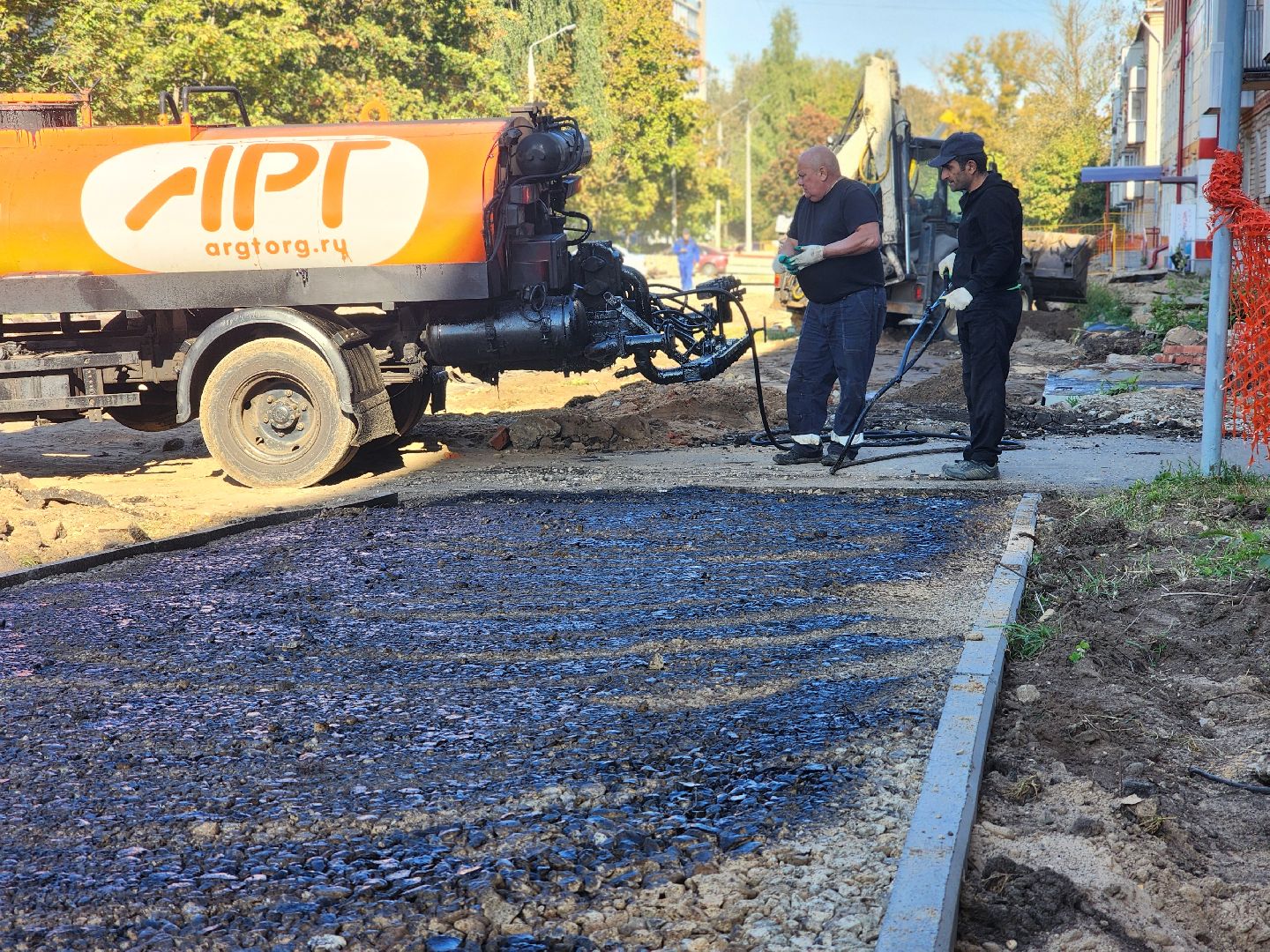 дубна, благоуйстройство, теплотрасса,новые тротуары,