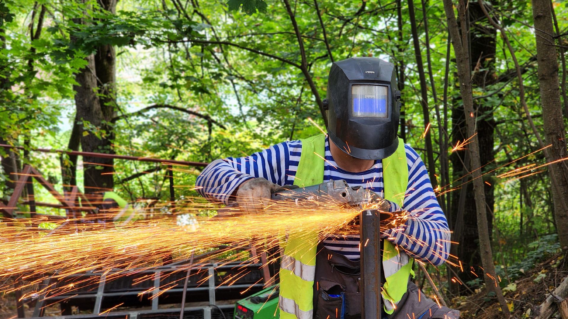 руза, благоустройство, парк городок, новая лестница,