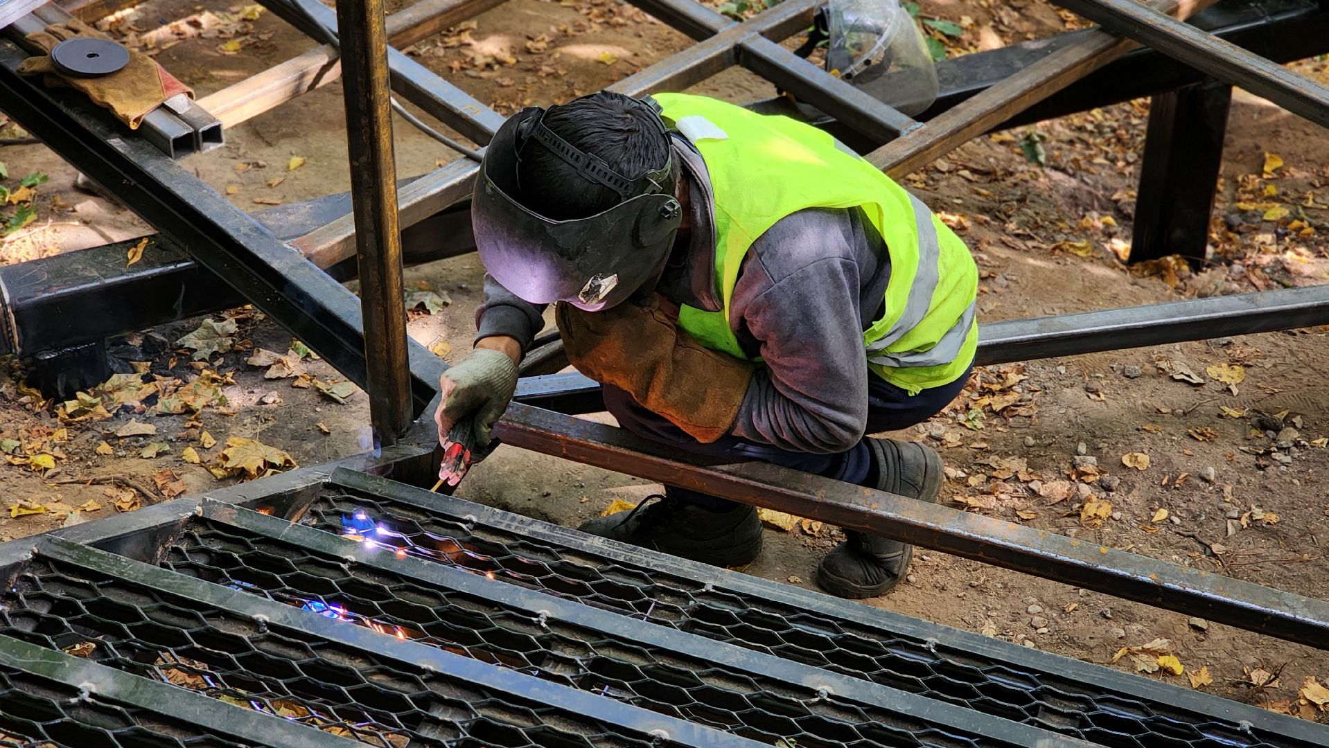 руза, благоустройство, парк городок, новая лестница,