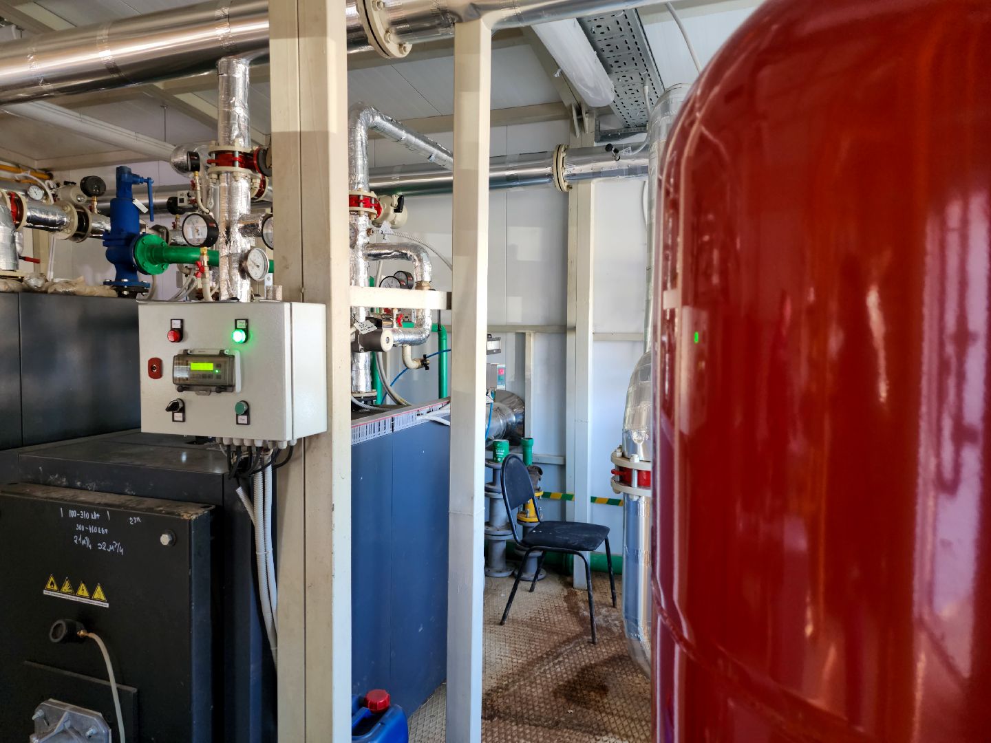 Подольск, школа на 1100 мест, отопление, пробные топки,