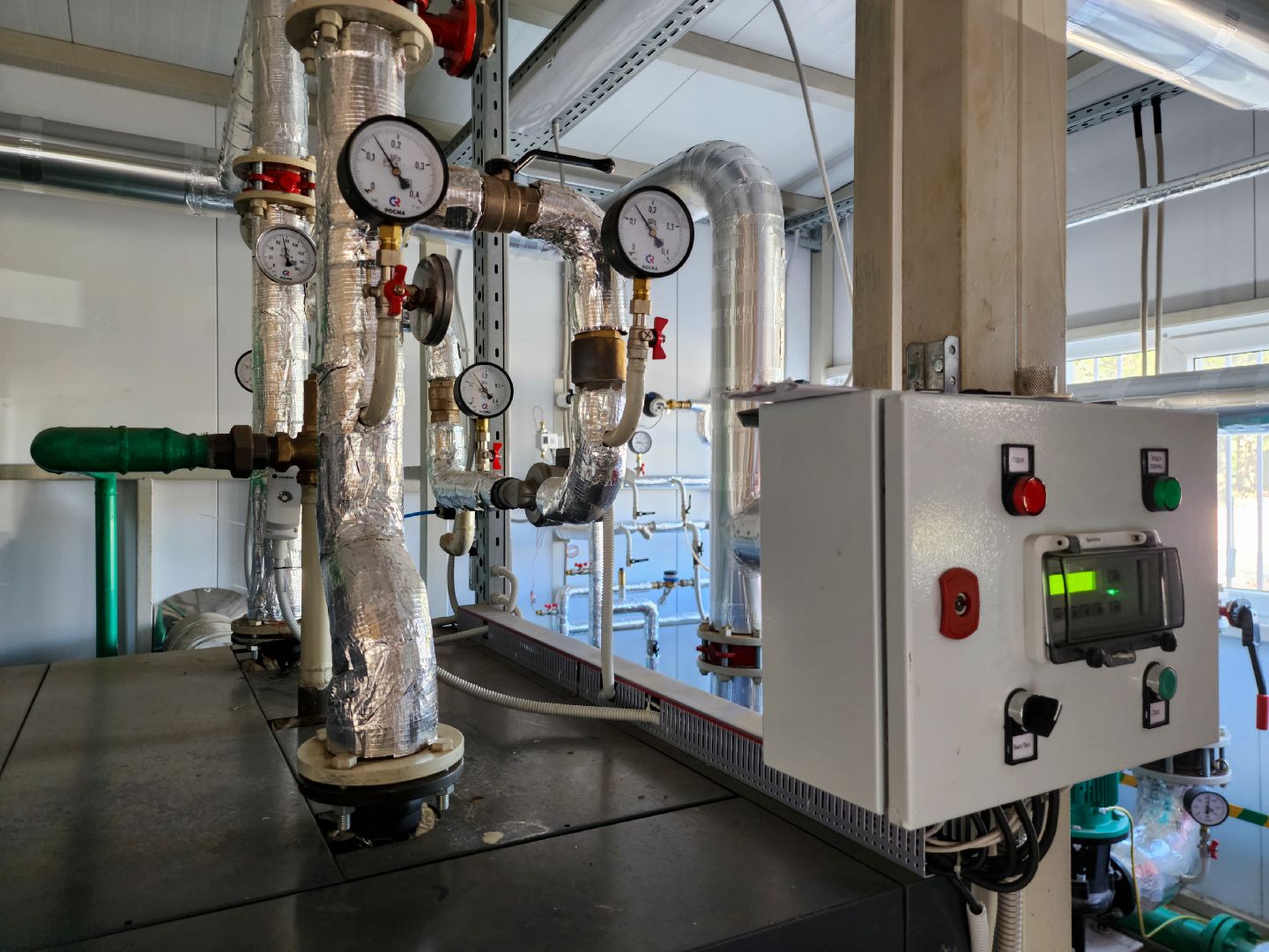 Подольск, школа на 1100 мест, отопление, пробные топки,