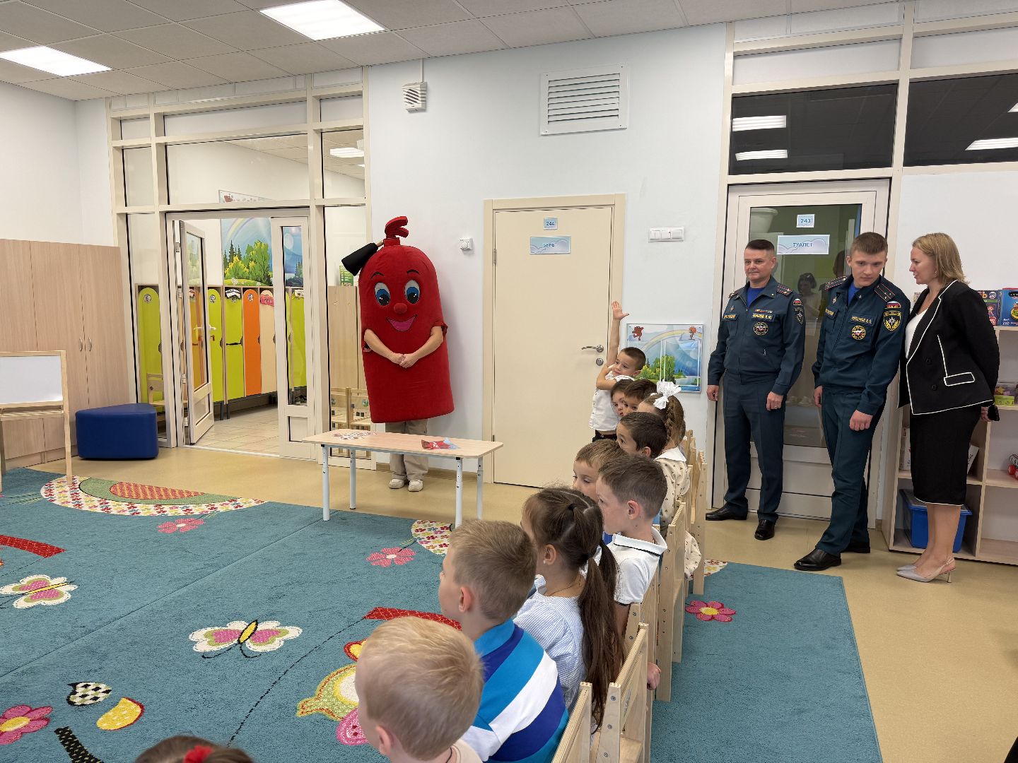 детский  сад, Занятие, Мчс , Пожарная машина, Знания,