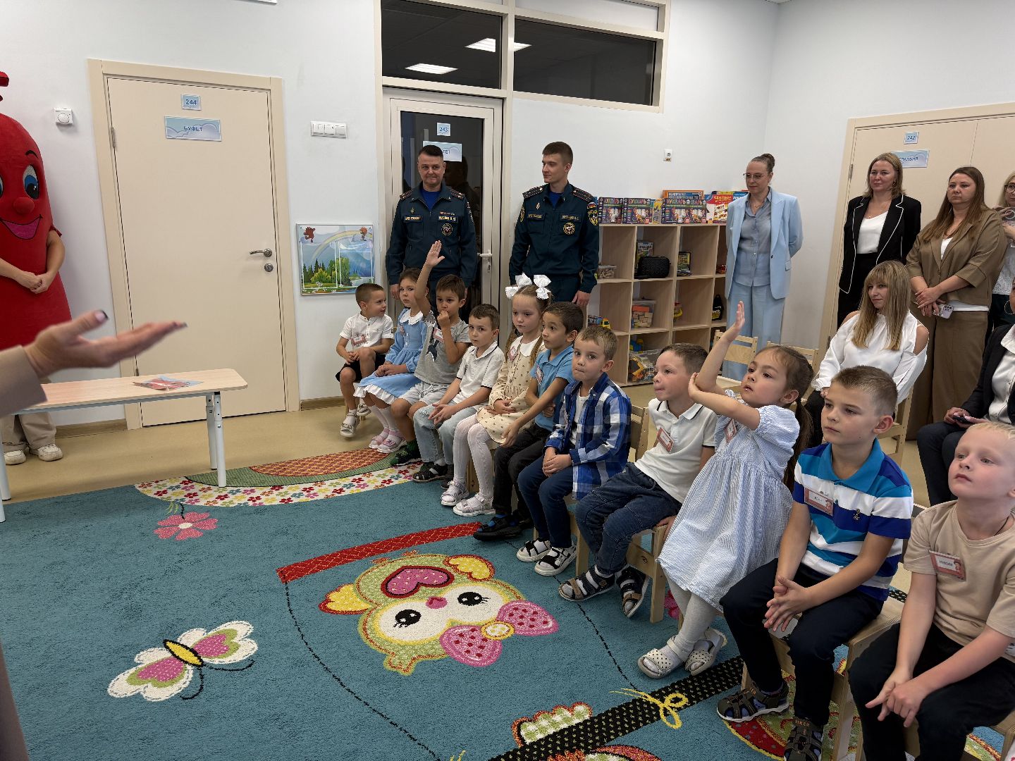 детский  сад, Занятие, Мчс , Пожарная машина, Знания,