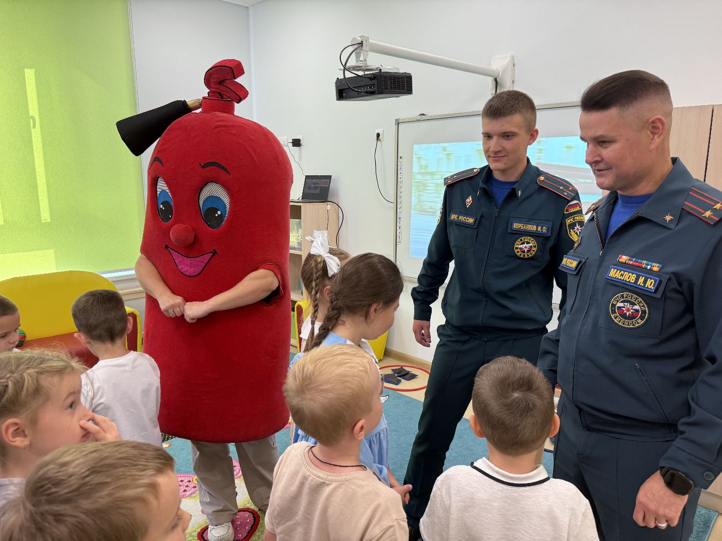 детский  сад, Занятие, Мчс , Пожарная машина, Знания,