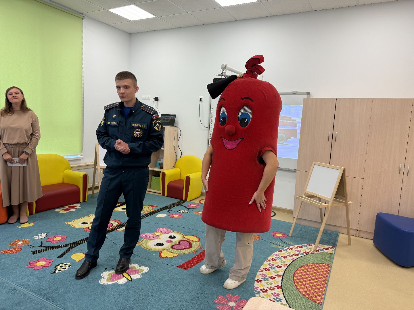 детский  сад, Занятие, Мчс , Пожарная машина, Знания,