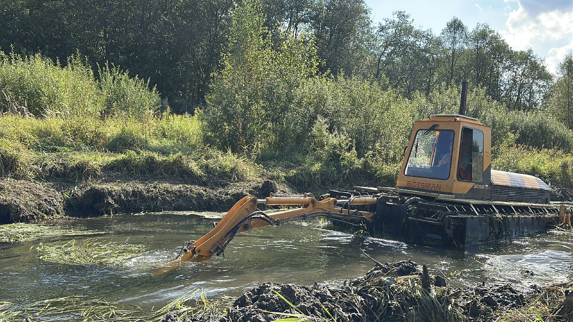 Расчистка реки, пушкинский городской округ, ивантеевка, Река Скалба, экология,