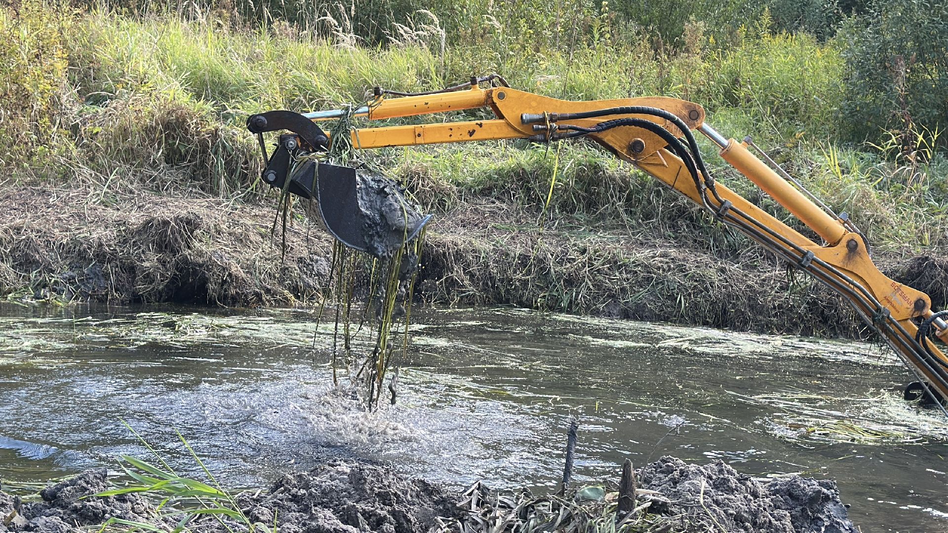 Расчистка реки, пушкинский городской округ, ивантеевка, Река Скалба, экология,
