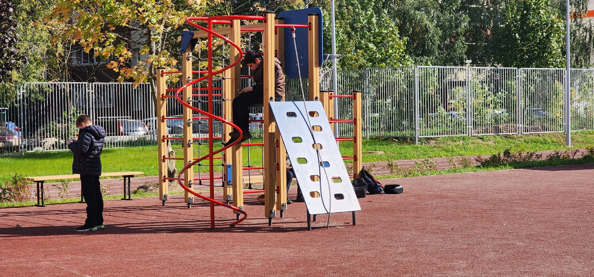 долгопрудный, 13 гимназия, пристройка, столовая, стадион,