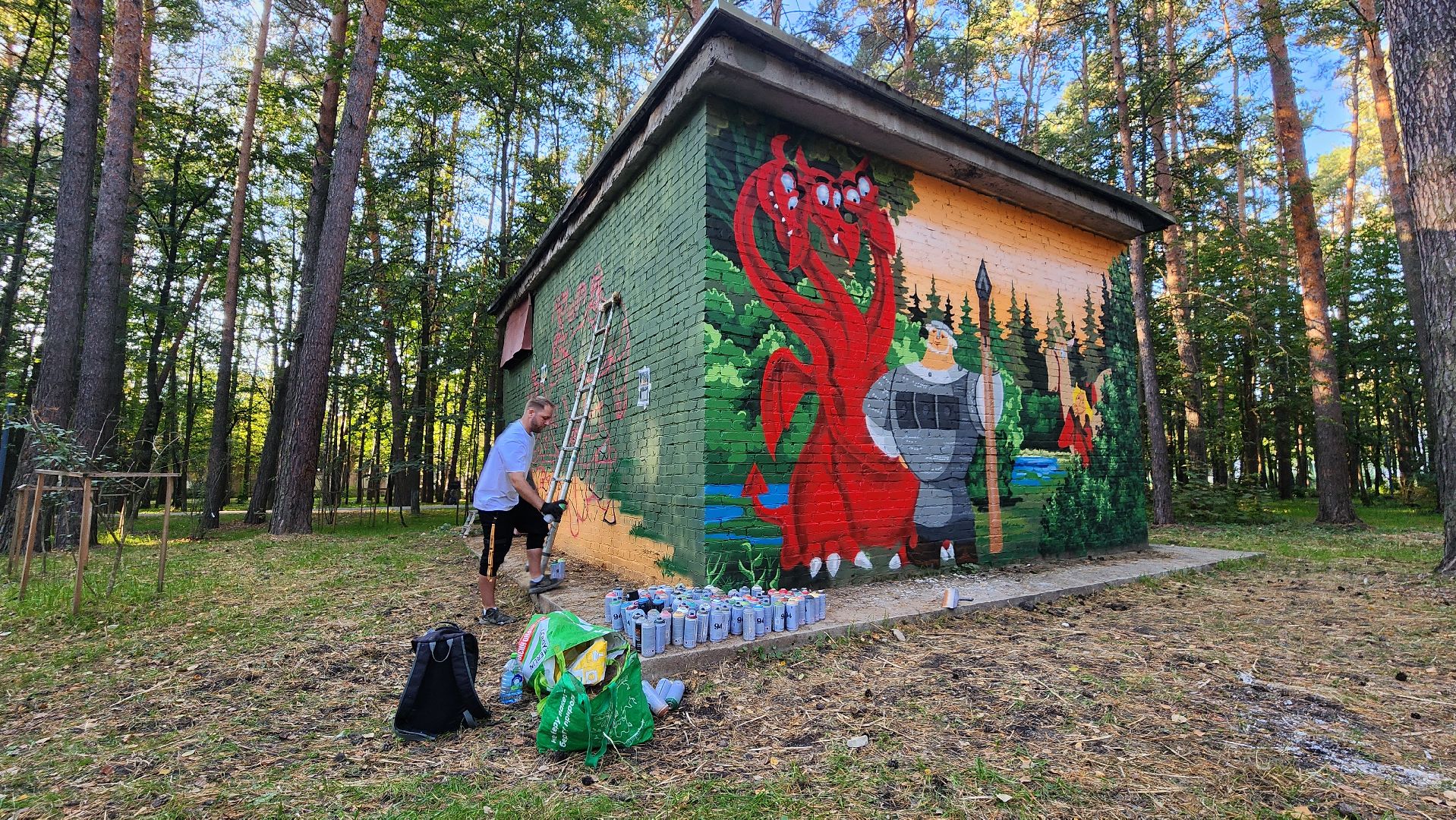 парк сказка, три богатыря, благоустройство,