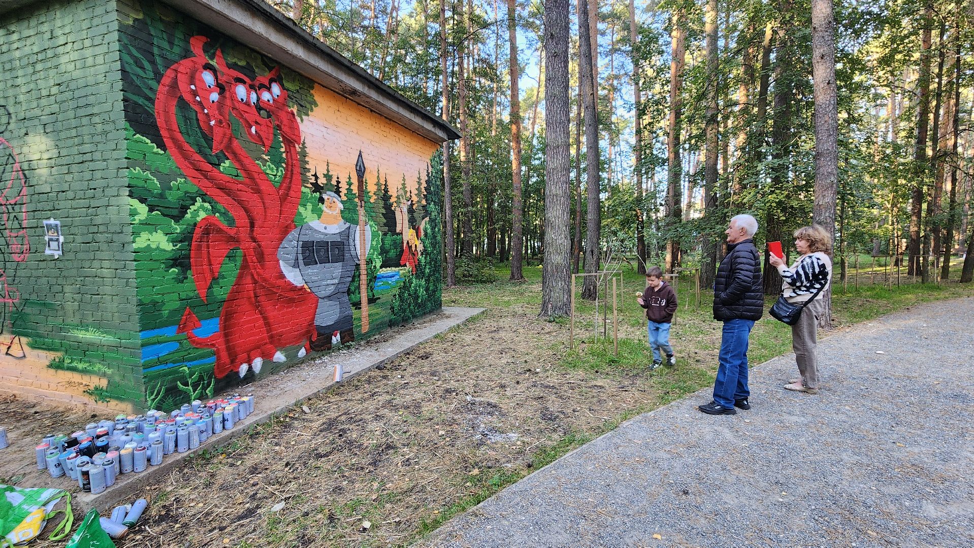 парк сказка, три богатыря, благоустройство,