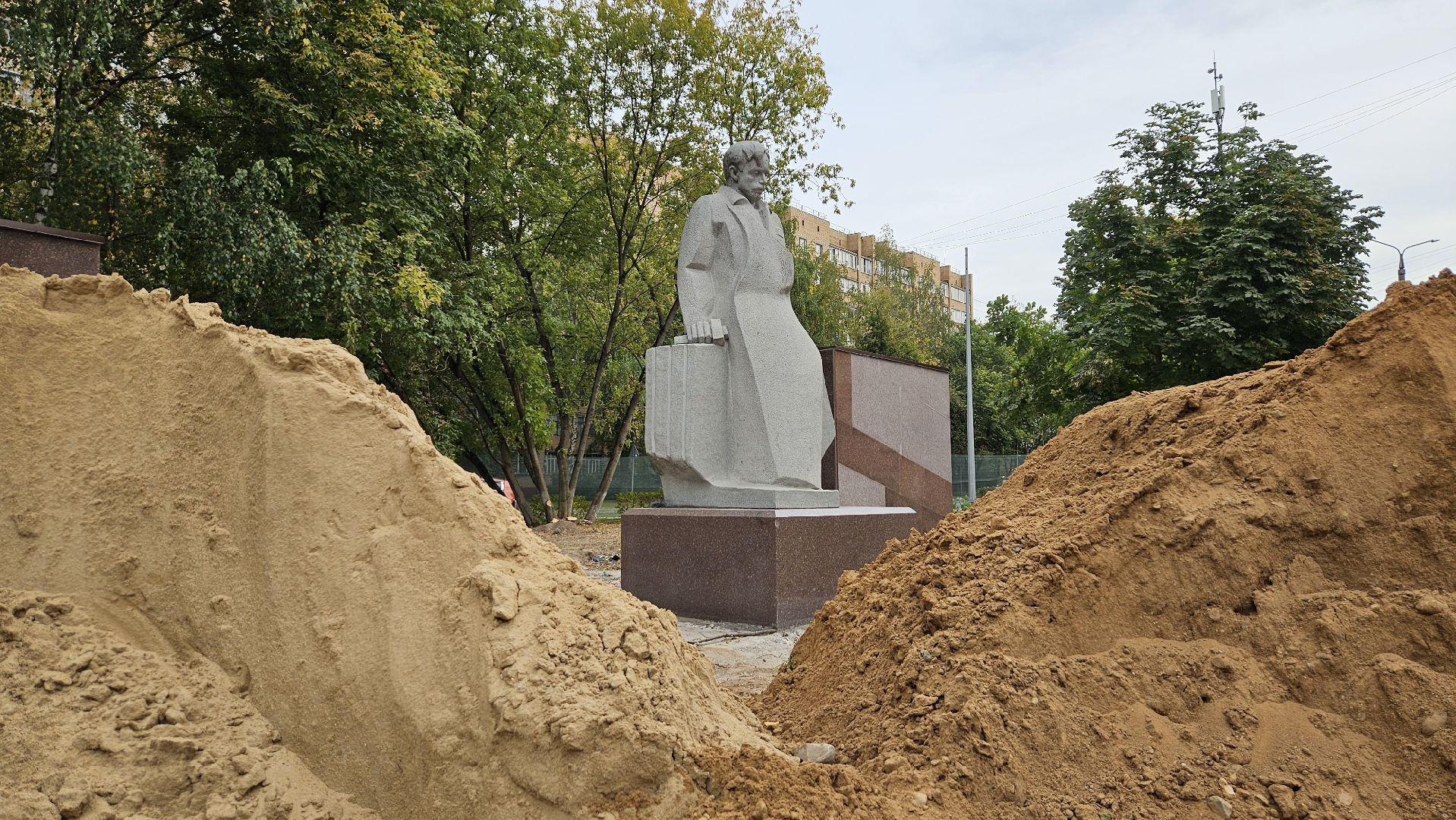 долгопрудный, сквер, сквер строителей, благоустройство,