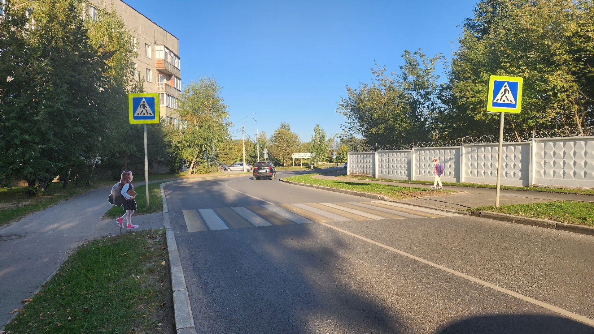 Зарайск, Реалистичные силуэты, Безопасность, ПДД,Муляжи на пешеходных переходах Зарайска,