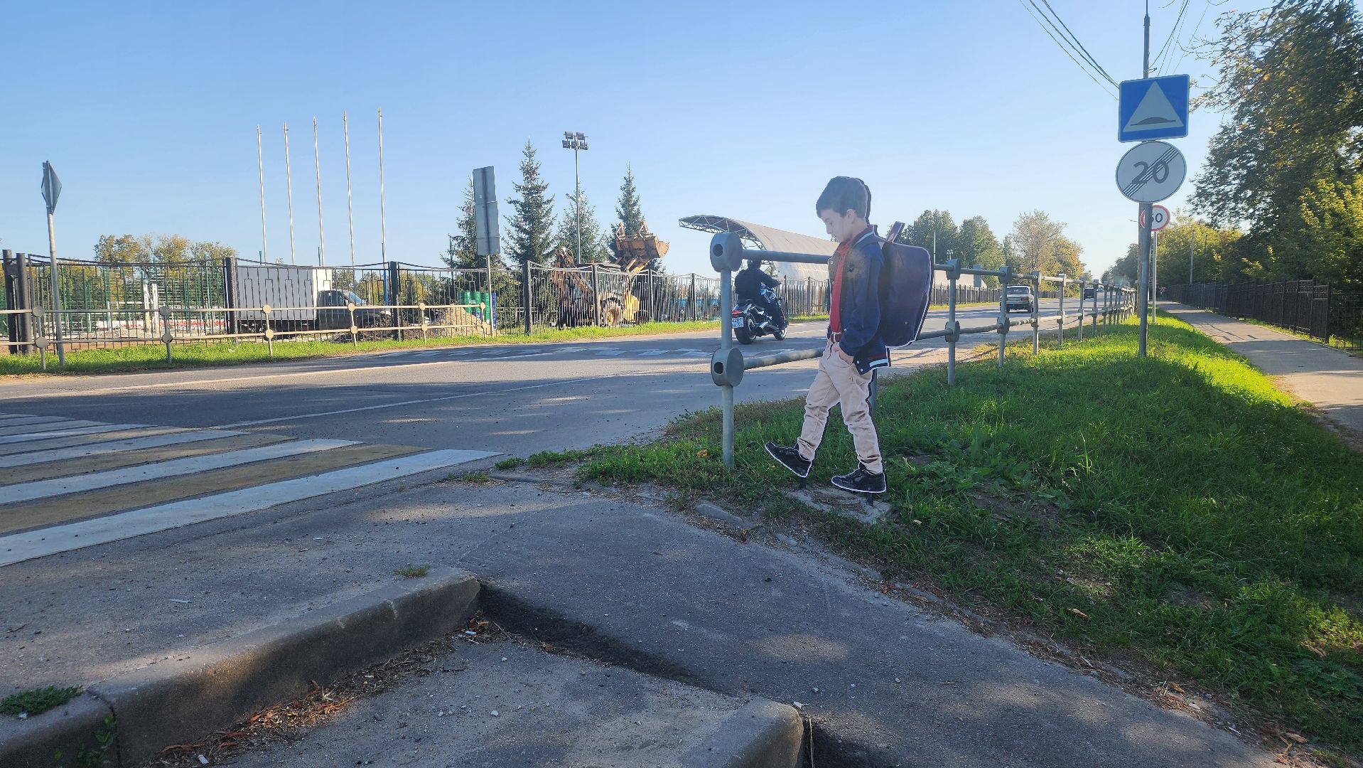 Зарайск, Реалистичные силуэты, Безопасность, ПДД,Муляжи на пешеходных переходах Зарайска,