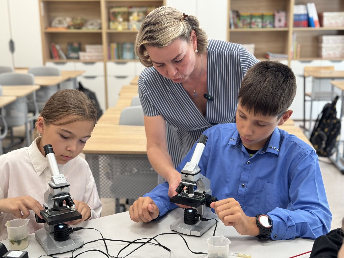 шаховская, точка роста, преподаватель биологии, биология, микроскоп,