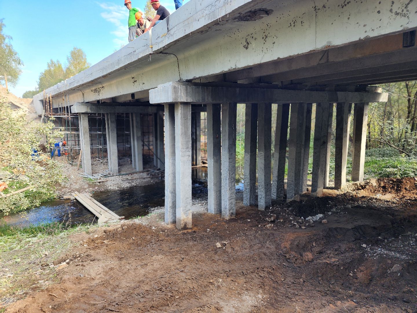 сергиев посад, сергиево-посадский городской округ, оргрэс, мост, ремонт моста, мостовик, хотьково, дмитров, река пажа, капитальный ремонт моста,