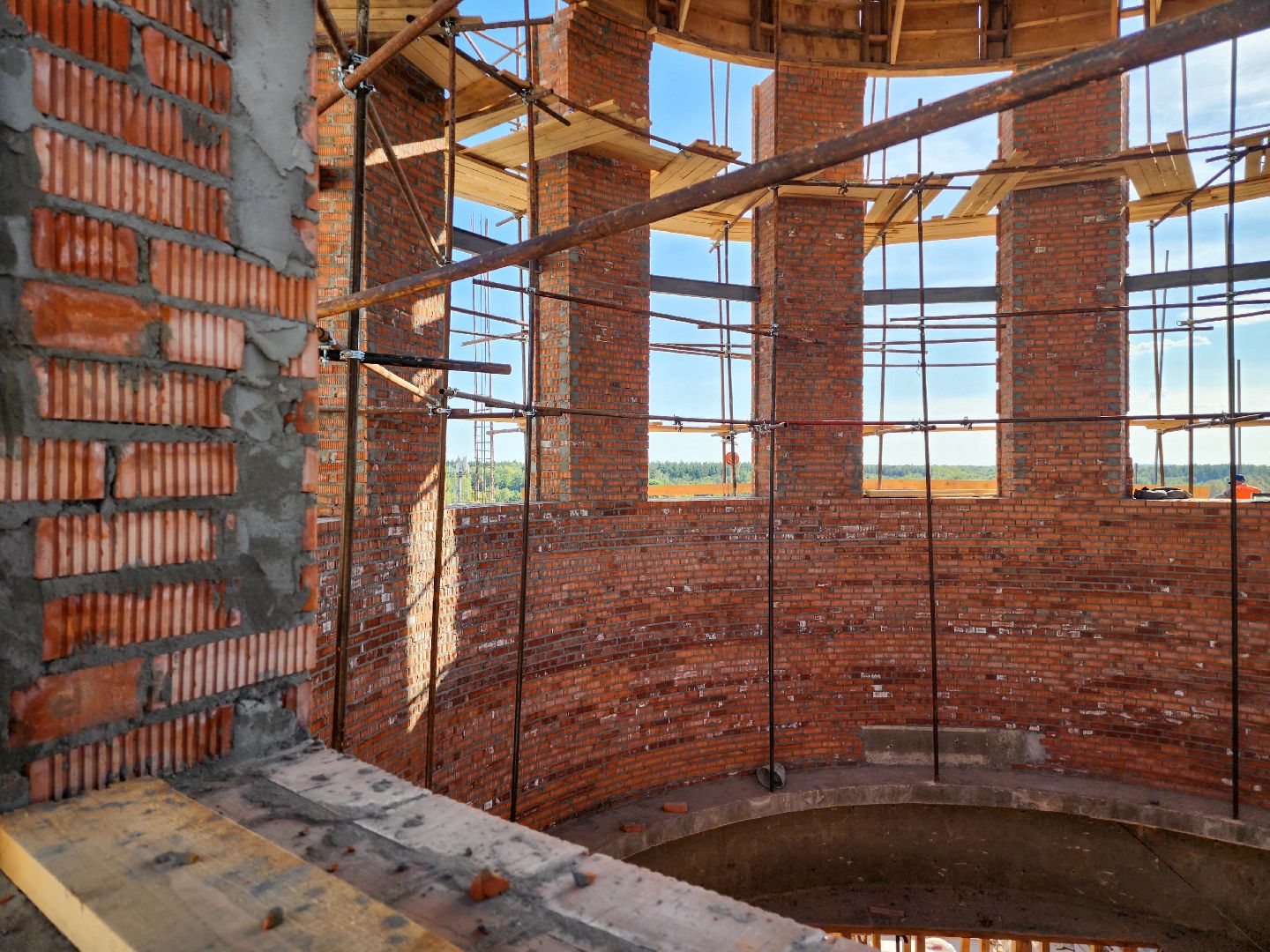 Подольск, Никольский храм, Строительство храма, Опалубка, Микрорайон Кузнечики,