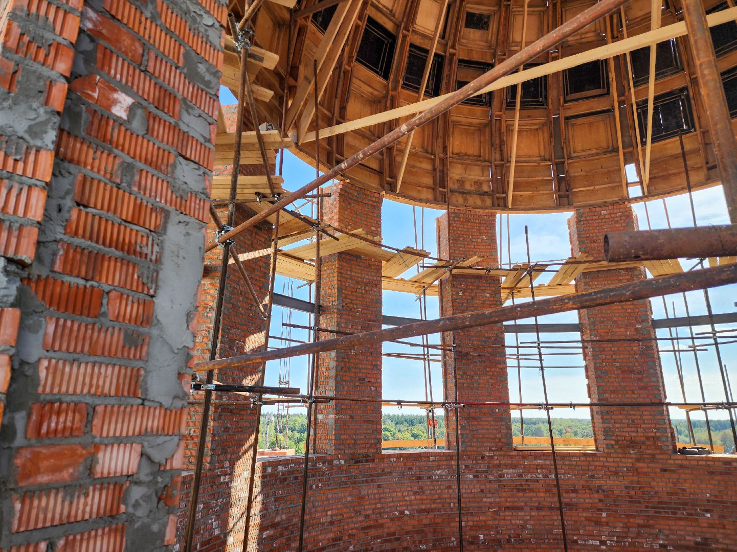 Подольск, Никольский храм, Строительство храма, Опалубка, Микрорайон Кузнечики,