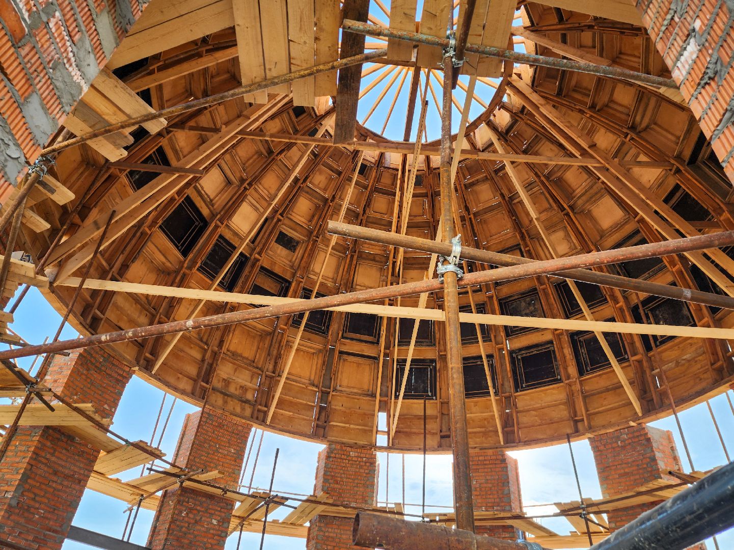 Подольск, Никольский храм, Строительство храма, Опалубка, Микрорайон Кузнечики,