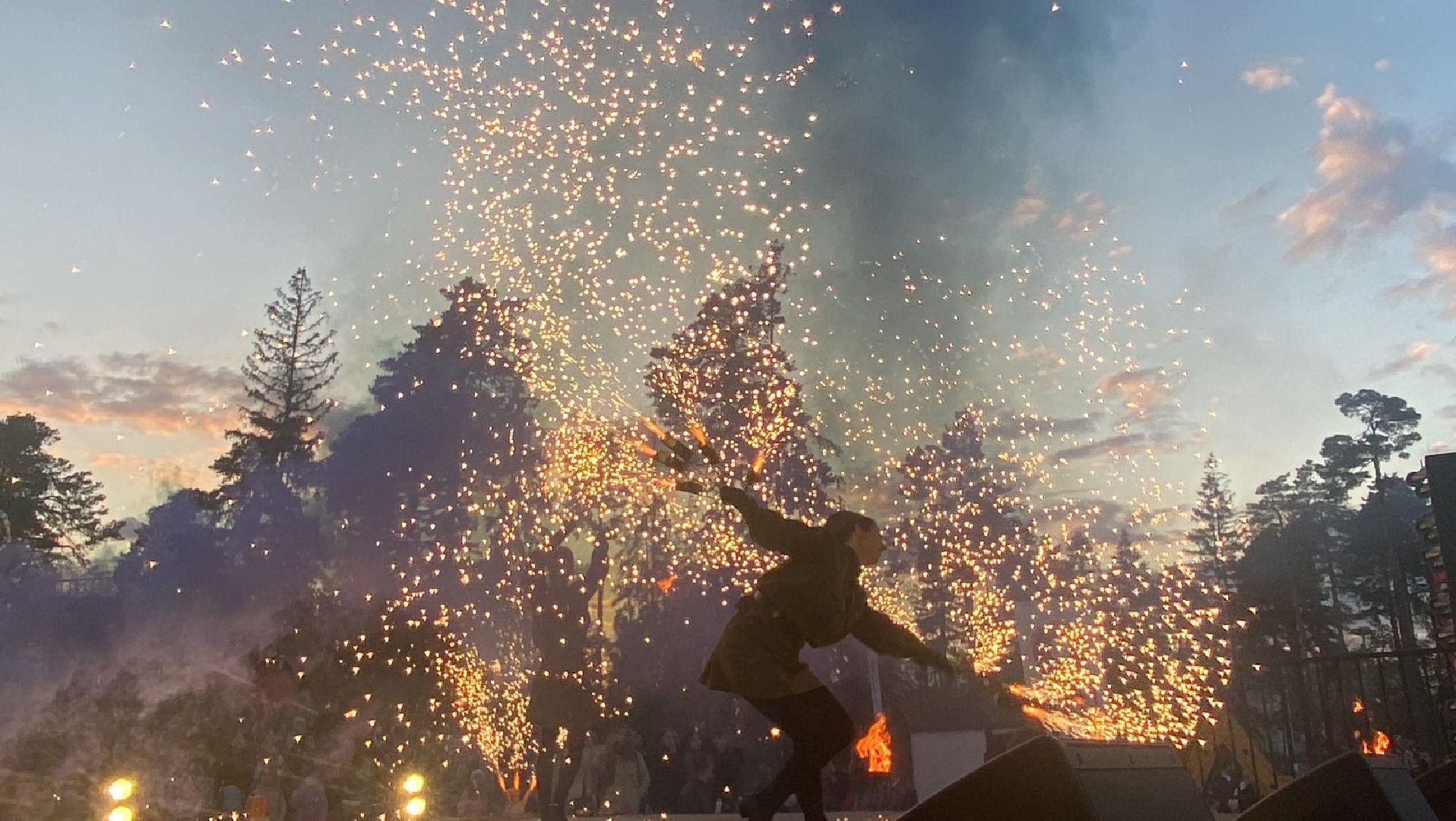 Балашиха, Подмосковье, День Победы, парки, огненное шоу