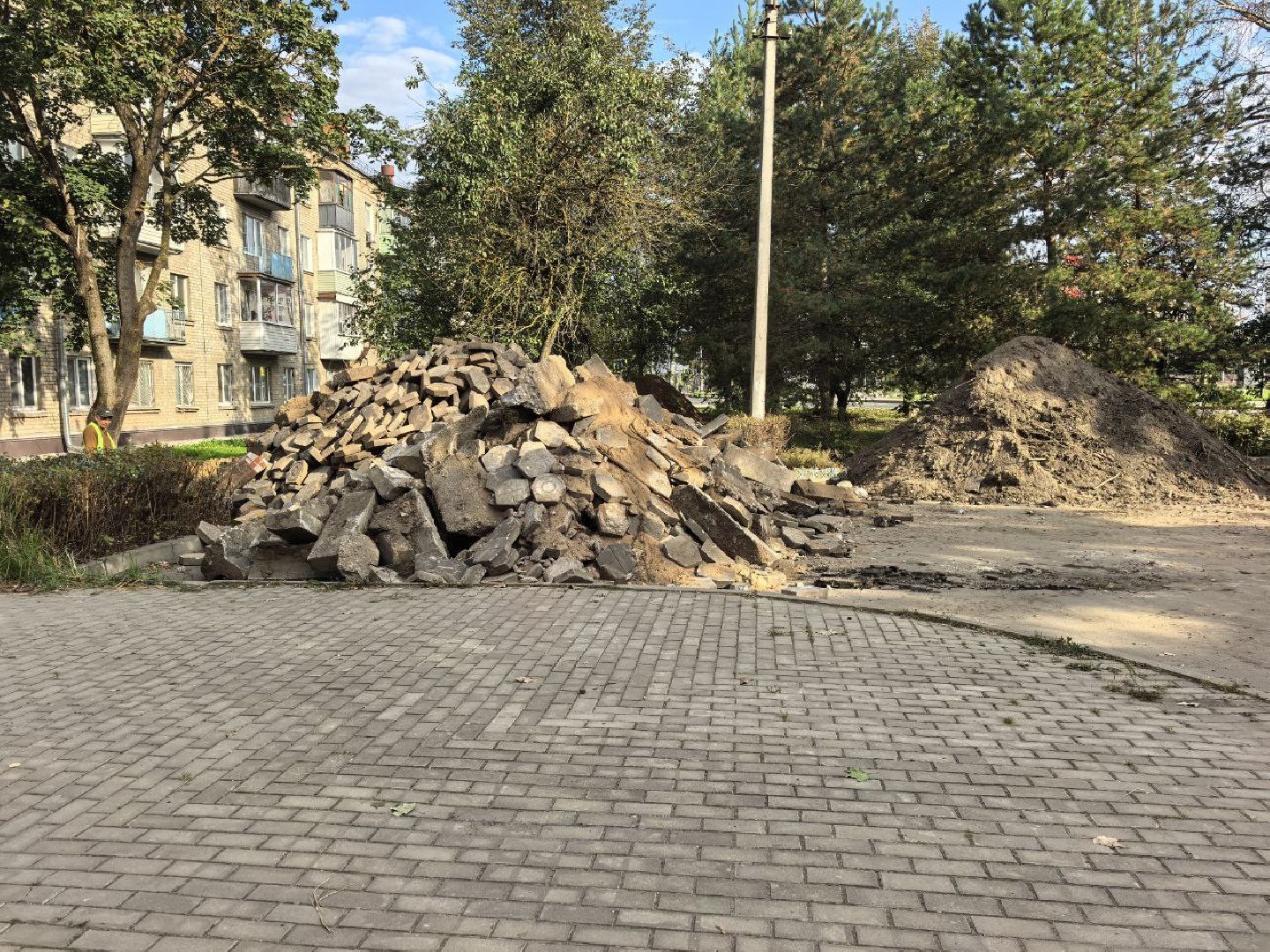 сергиево-посадский городской округ, хотьково, благоустройство, благоустройство площади, сквер , памятник дзержинскому,тц любимый,