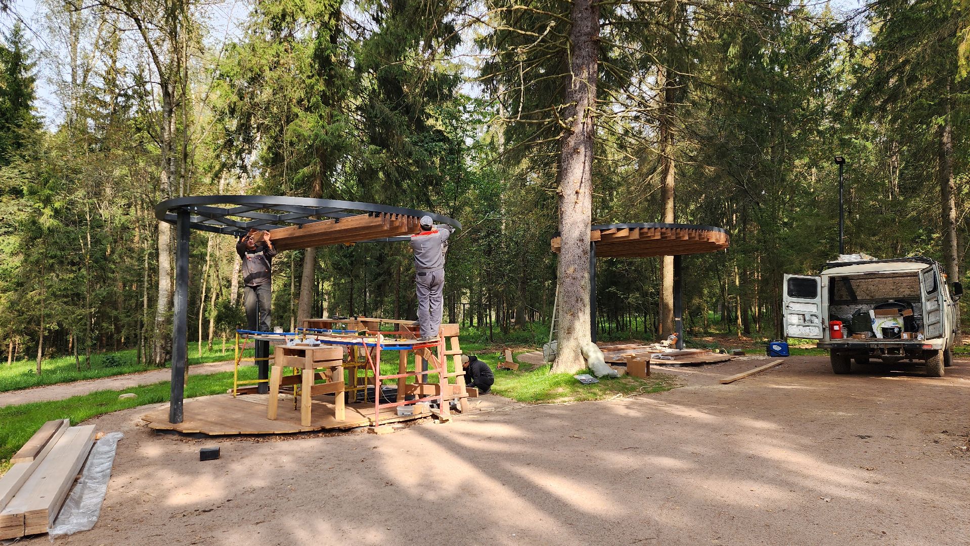 благоустройство, истра, лесопарк,