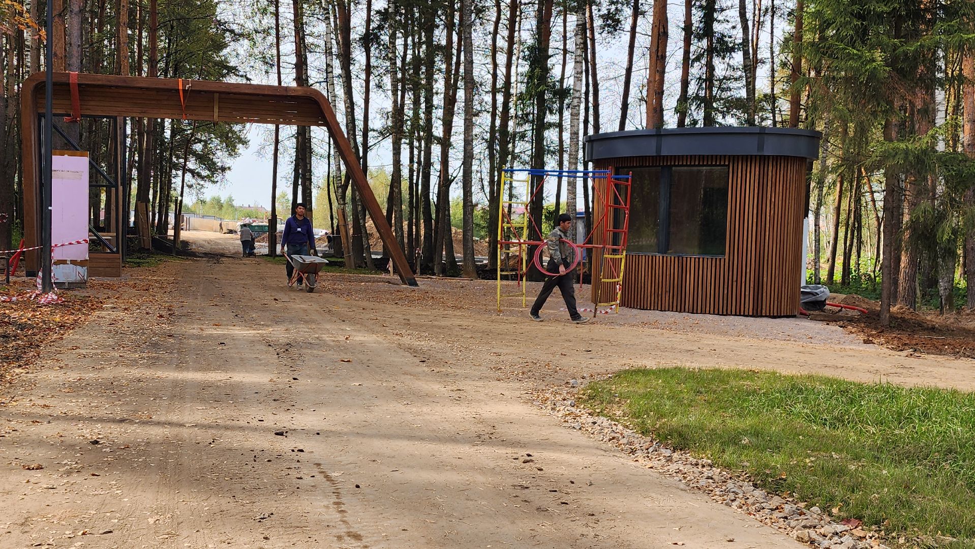 благоустройство, истра, лесопарк,