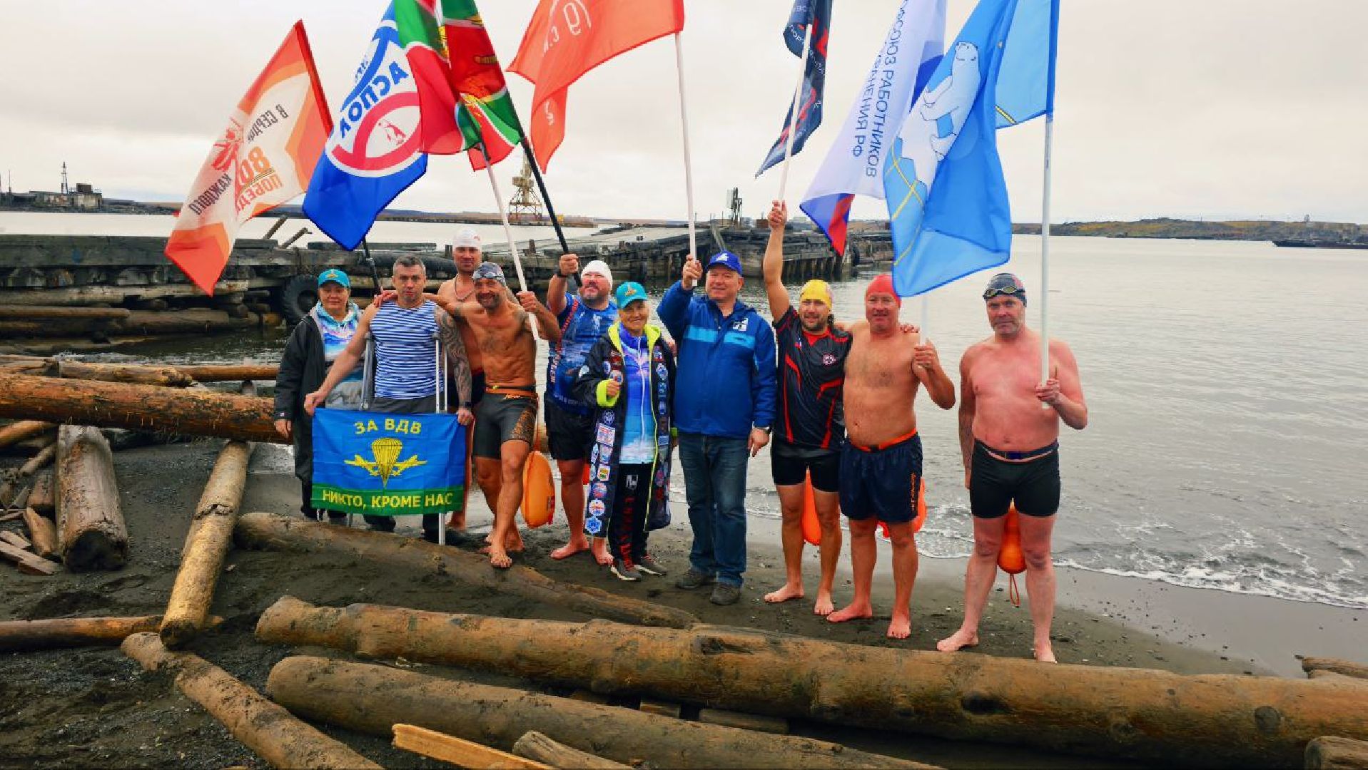 фрязино, заплыв, арктика, зимнее плавание, паралимпийцы,