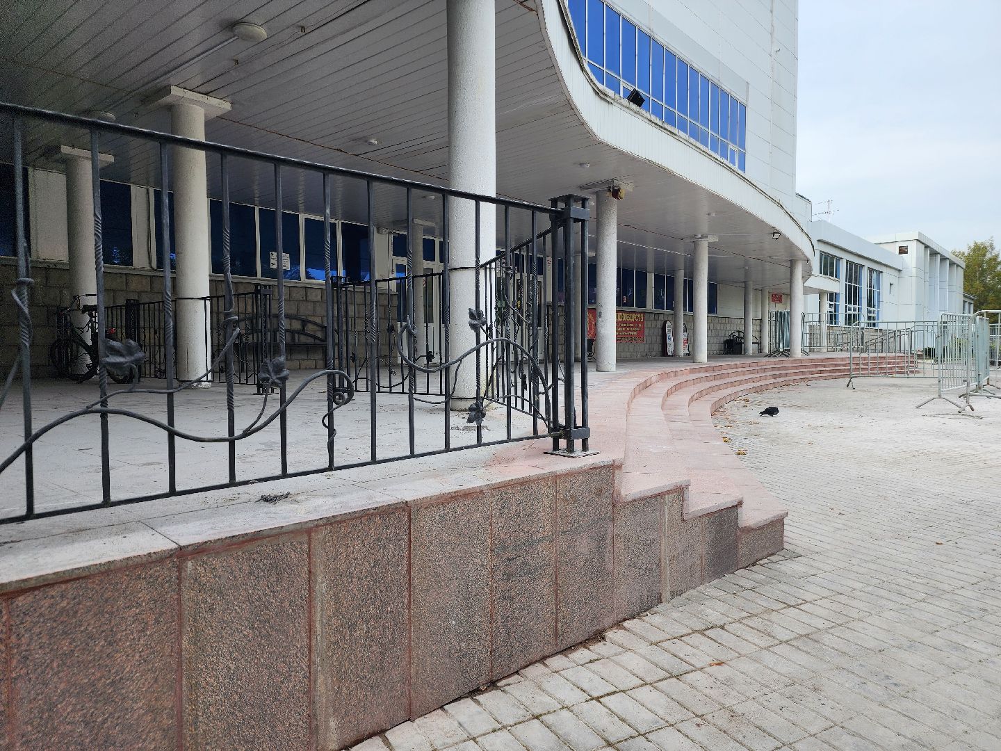 фрязино, спортивная школа, ремонт входной группы, олимп,