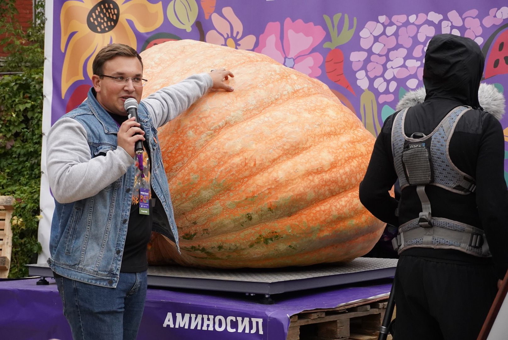 Общество , Овощи гиганты , Ботанический сад, Тыква, Рекорд, Электрогорск,