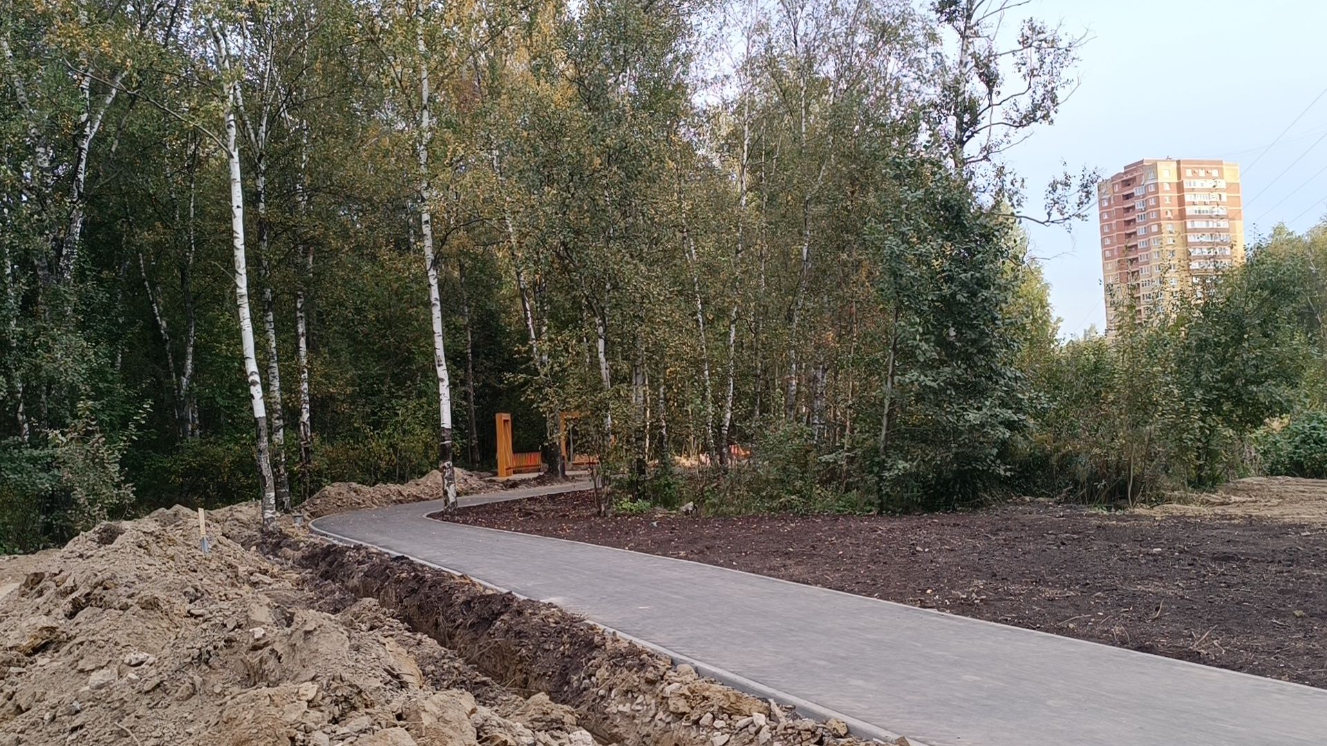 сквер, благоустройство, лобня,