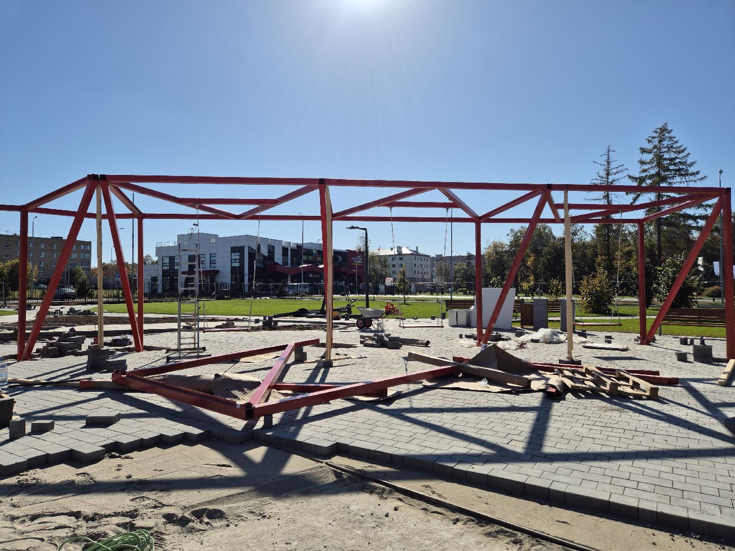 благоустройство сквера, дрезна,