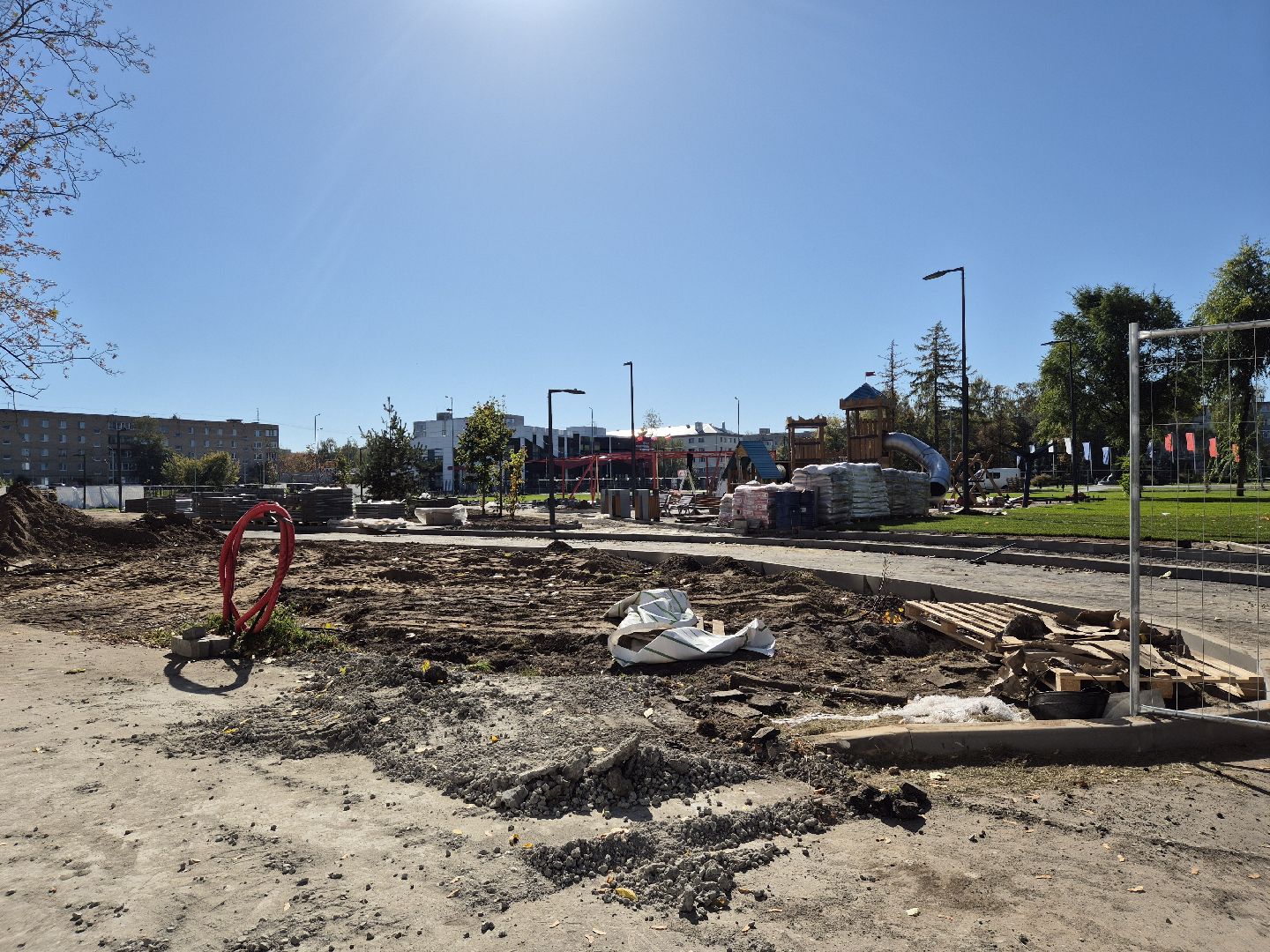 благоустройство сквера, дрезна,