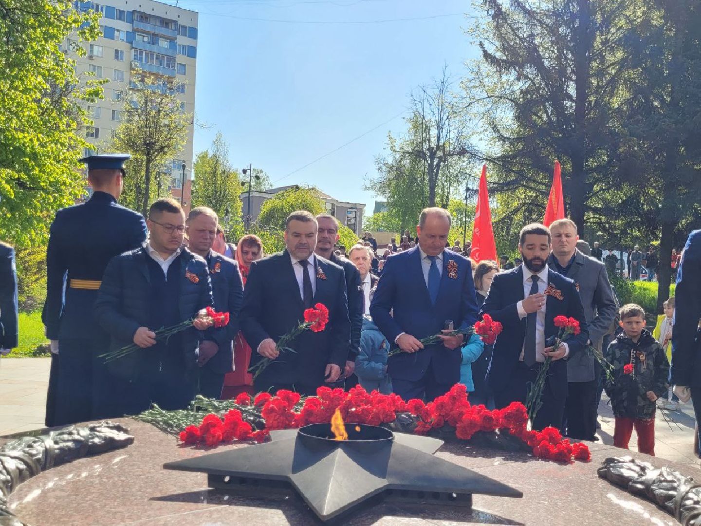 день победы; 9 мая; видное; возложение; аллея славы; дань памяти