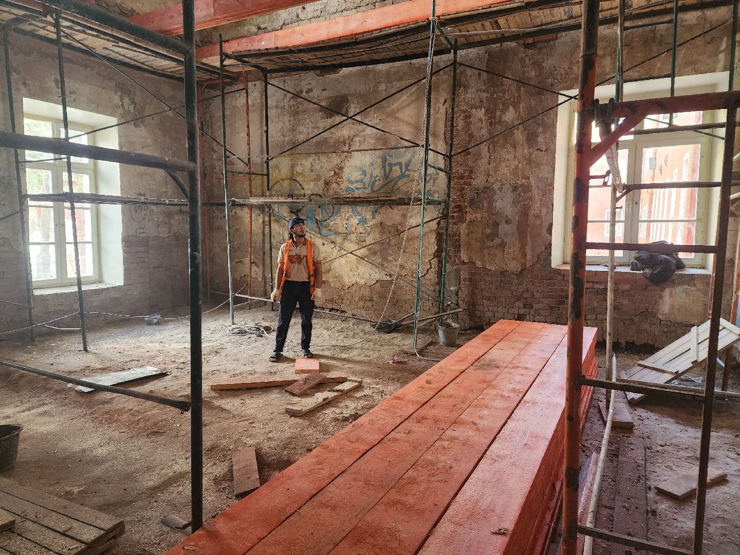 красноармейск, городской округ пушкинский, фонд капитального ремонта, реставрация здания,