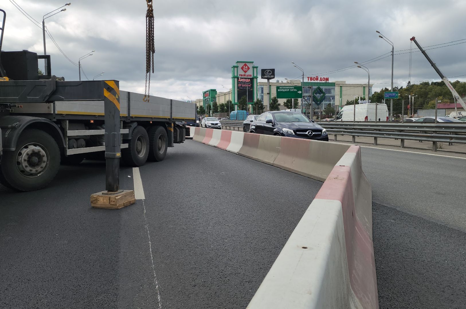 красногорск, балтия, новая рига, ремонт , ограничение движения,