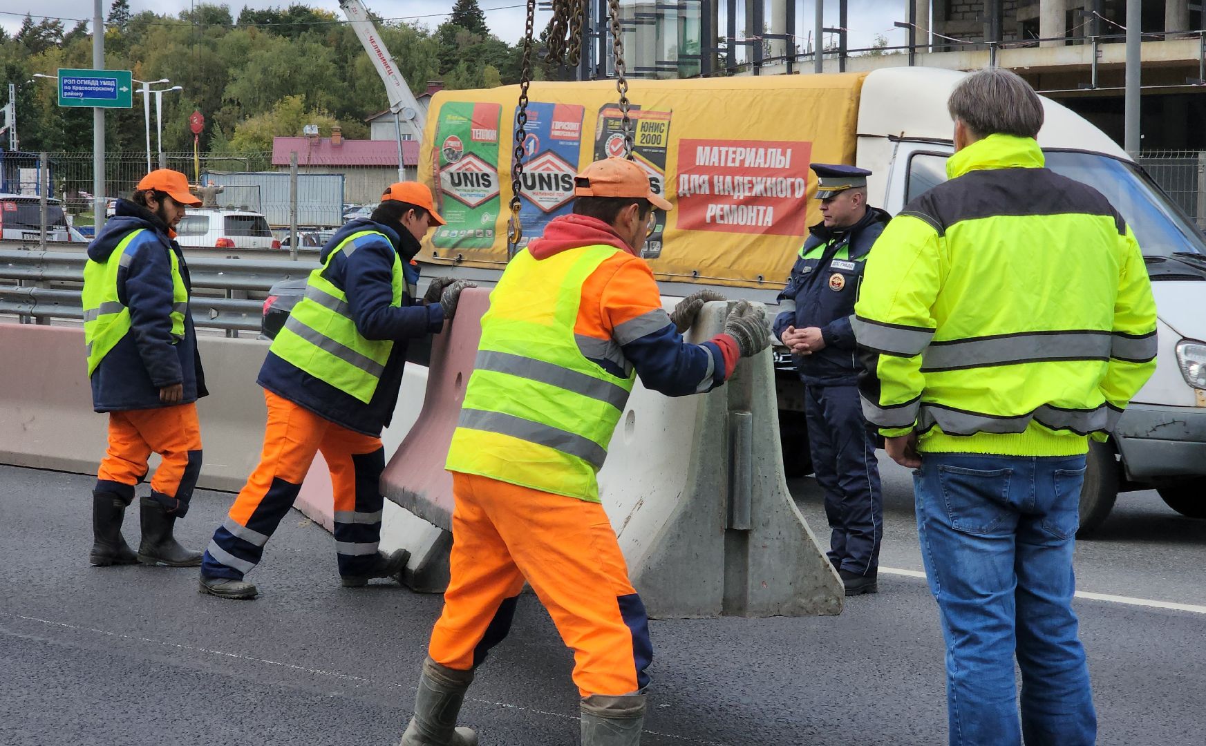 красногорск, балтия, новая рига, ремонт , ограничение движения,