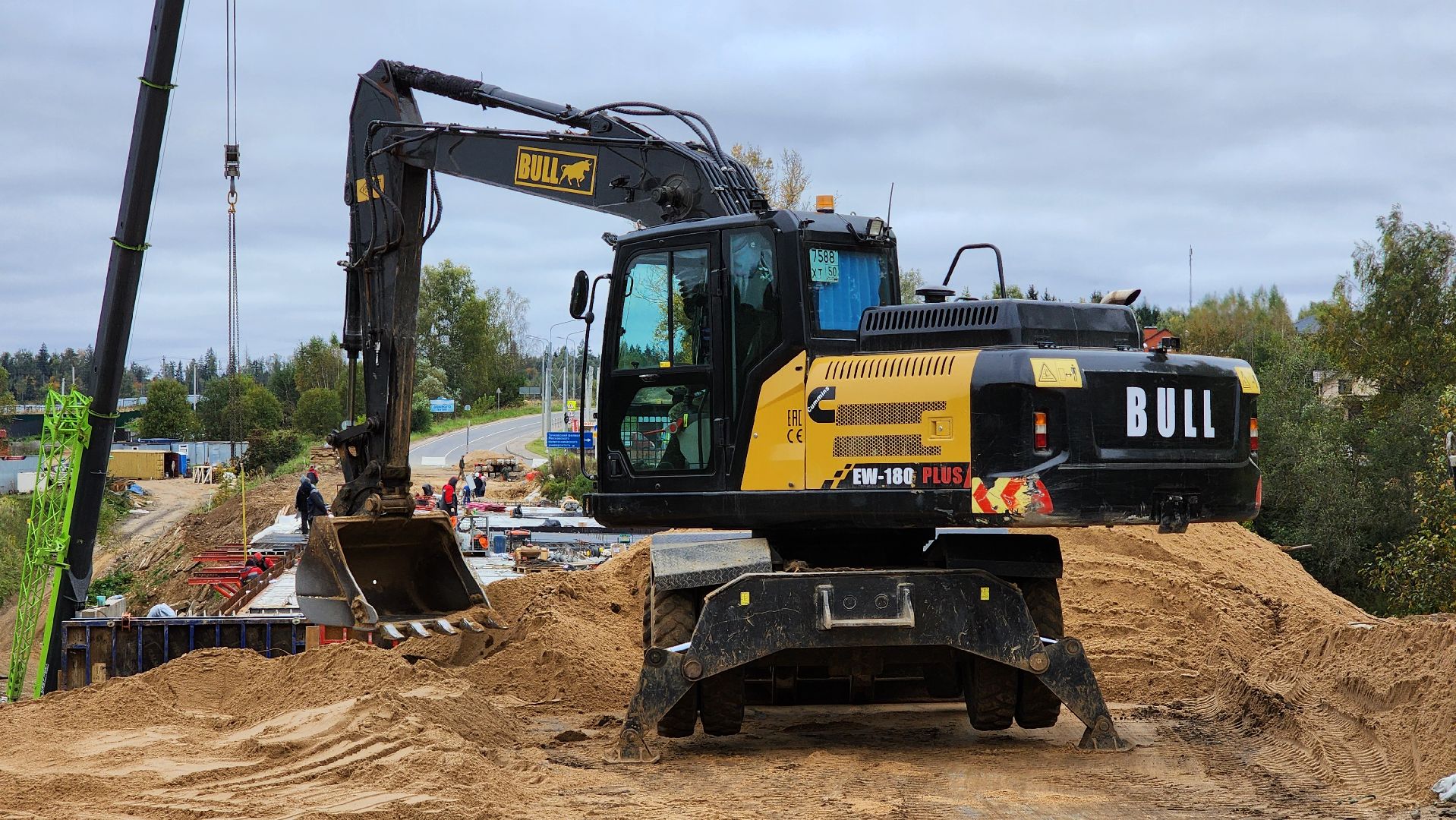 руза, поречье, ремонт моста, дороги,