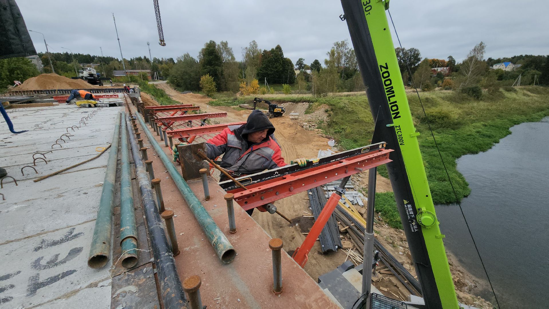 руза, поречье, ремонт моста, дороги,