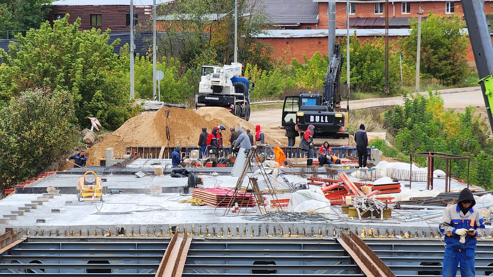 руза, поречье, ремонт моста, дороги,