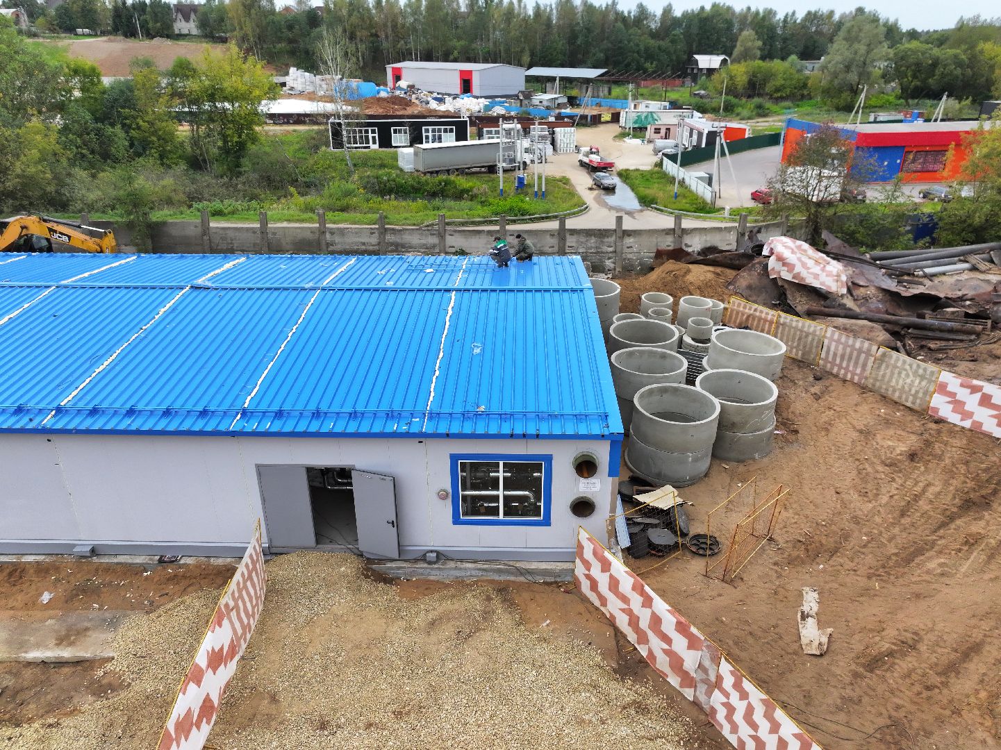 видео с коптера, котельная в солнечногорске,