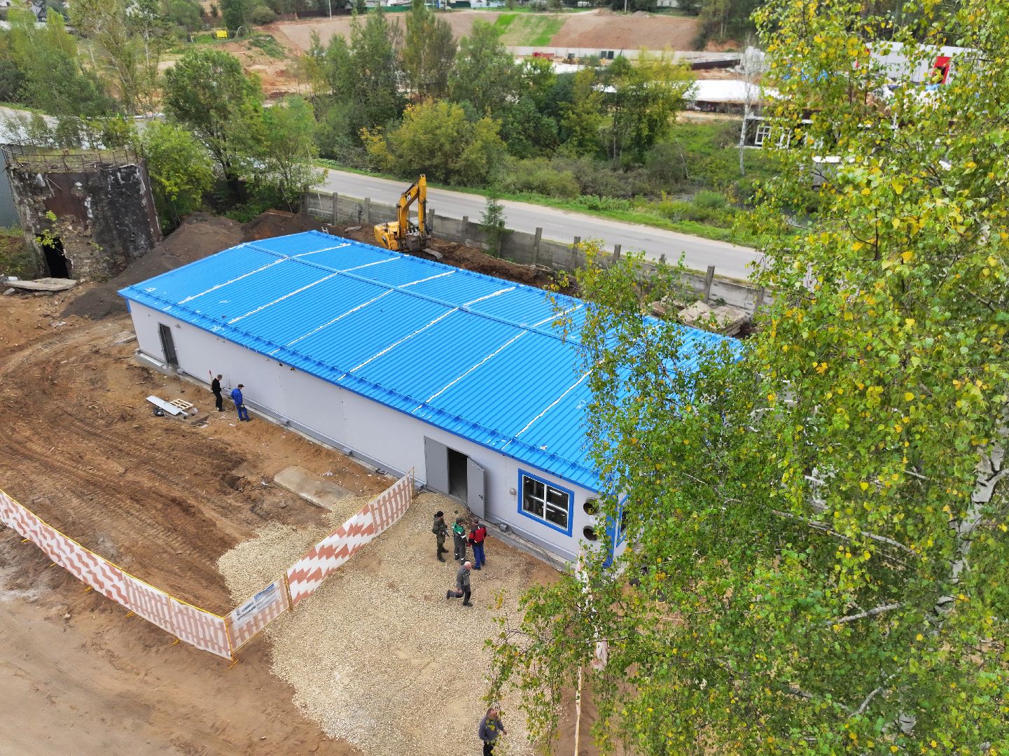 видео с коптера, котельная в солнечногорске,